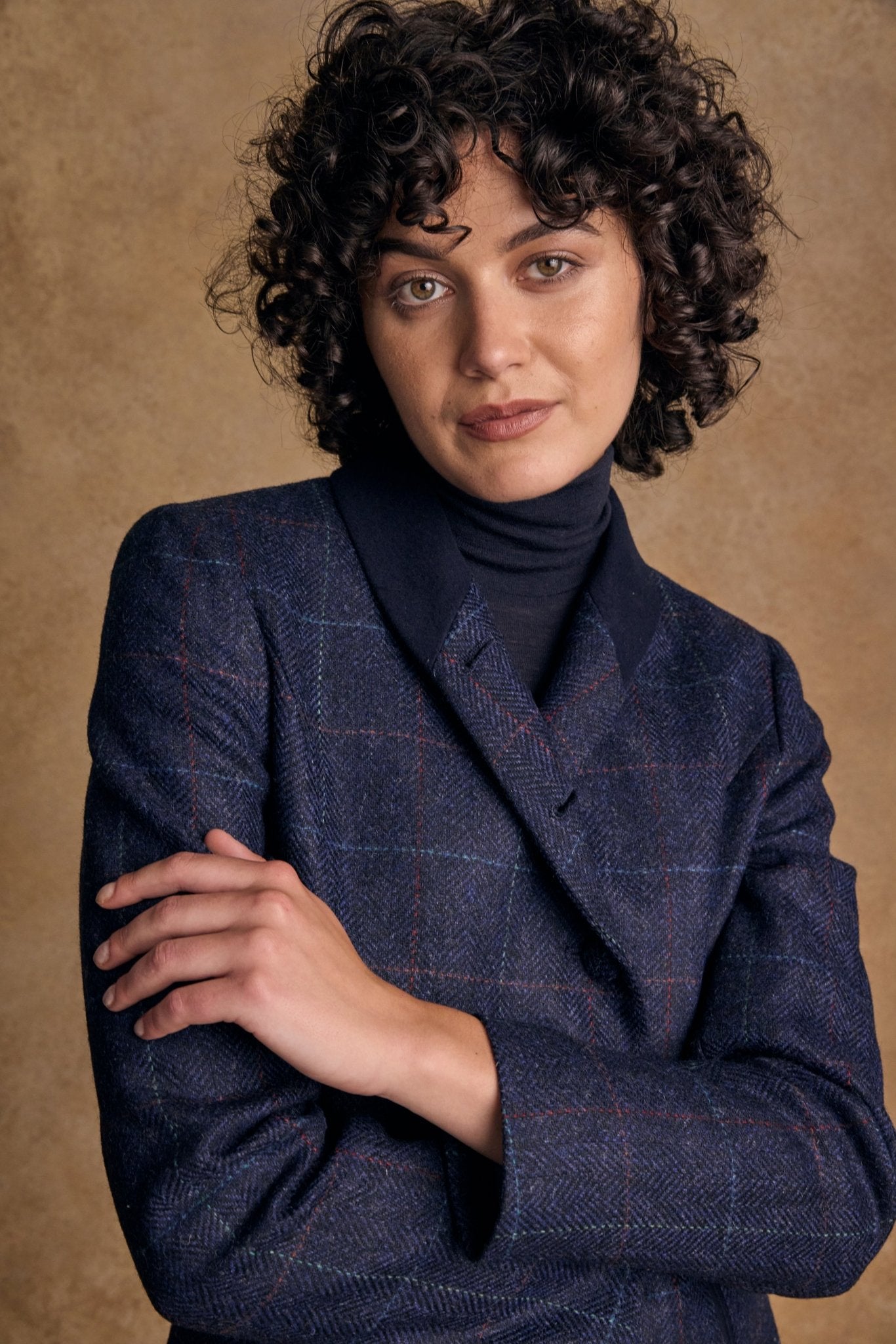 Jack Murphy Ireland - Nicole Tweed Jacket - Navy Windowpane - Tweed