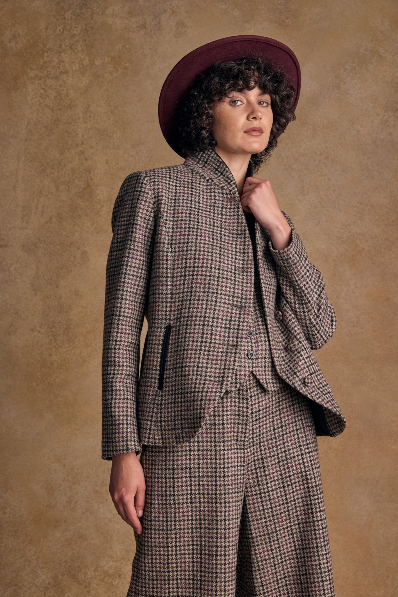 Jack Murphy Ireland - Boston Felt Hat - Burgundy - Hats