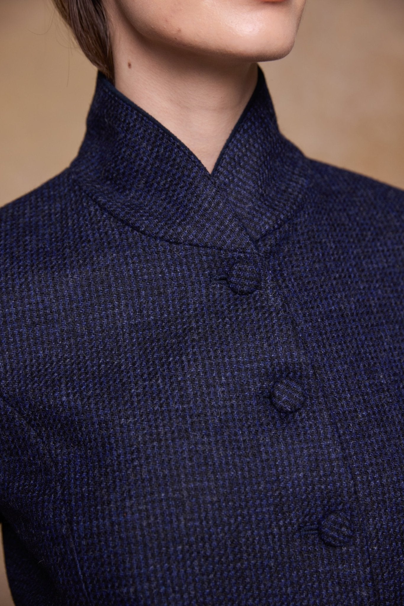 Jack Murphy Clothing - Nicole Tweed Jacket - Imperial Blue - Tweed