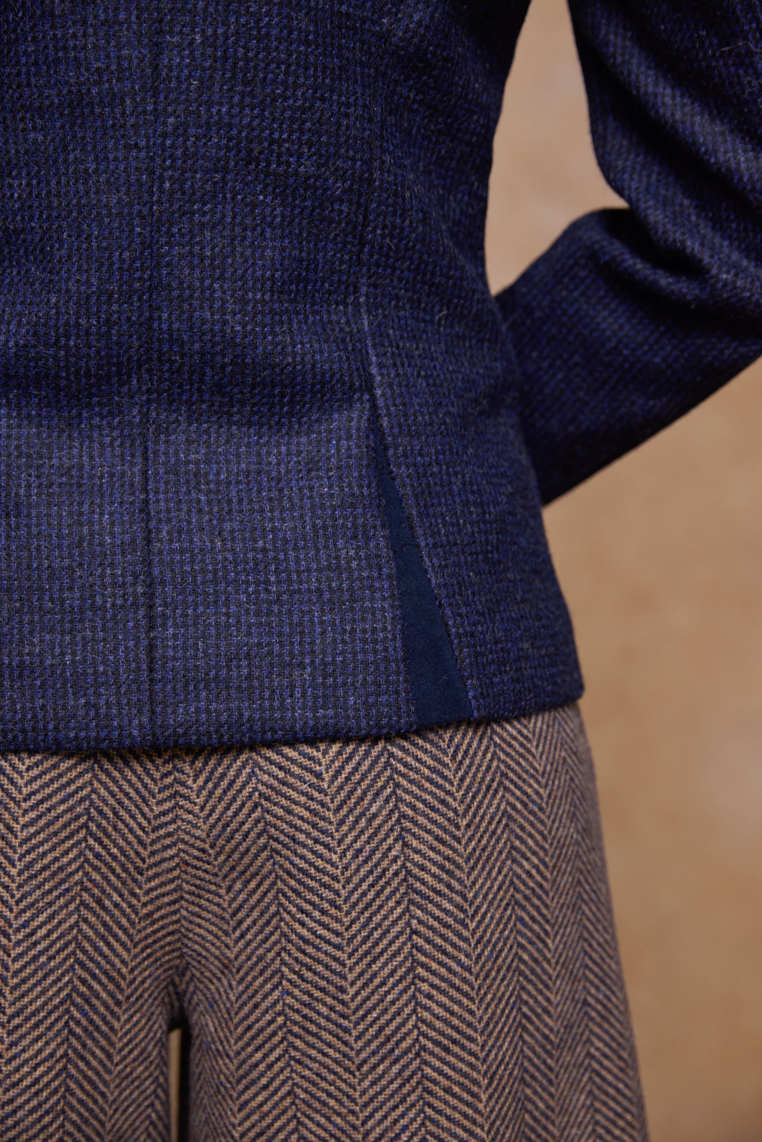 Enya Tweed Culottes - Donegal Wheat Herringbone