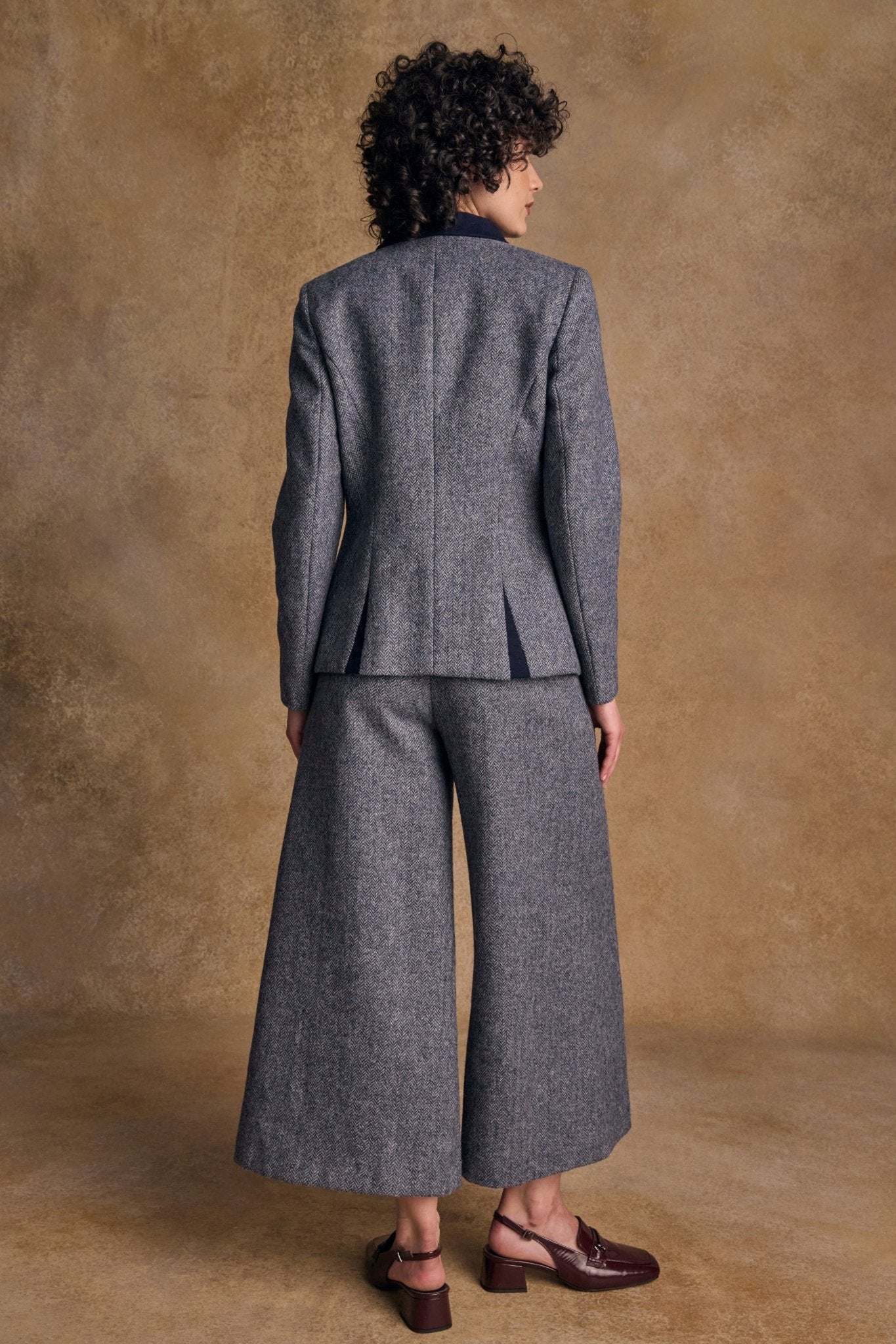 Jack Murphy Ireland - Nicole Tweed Jacket - Denim Herringbone - Tweed