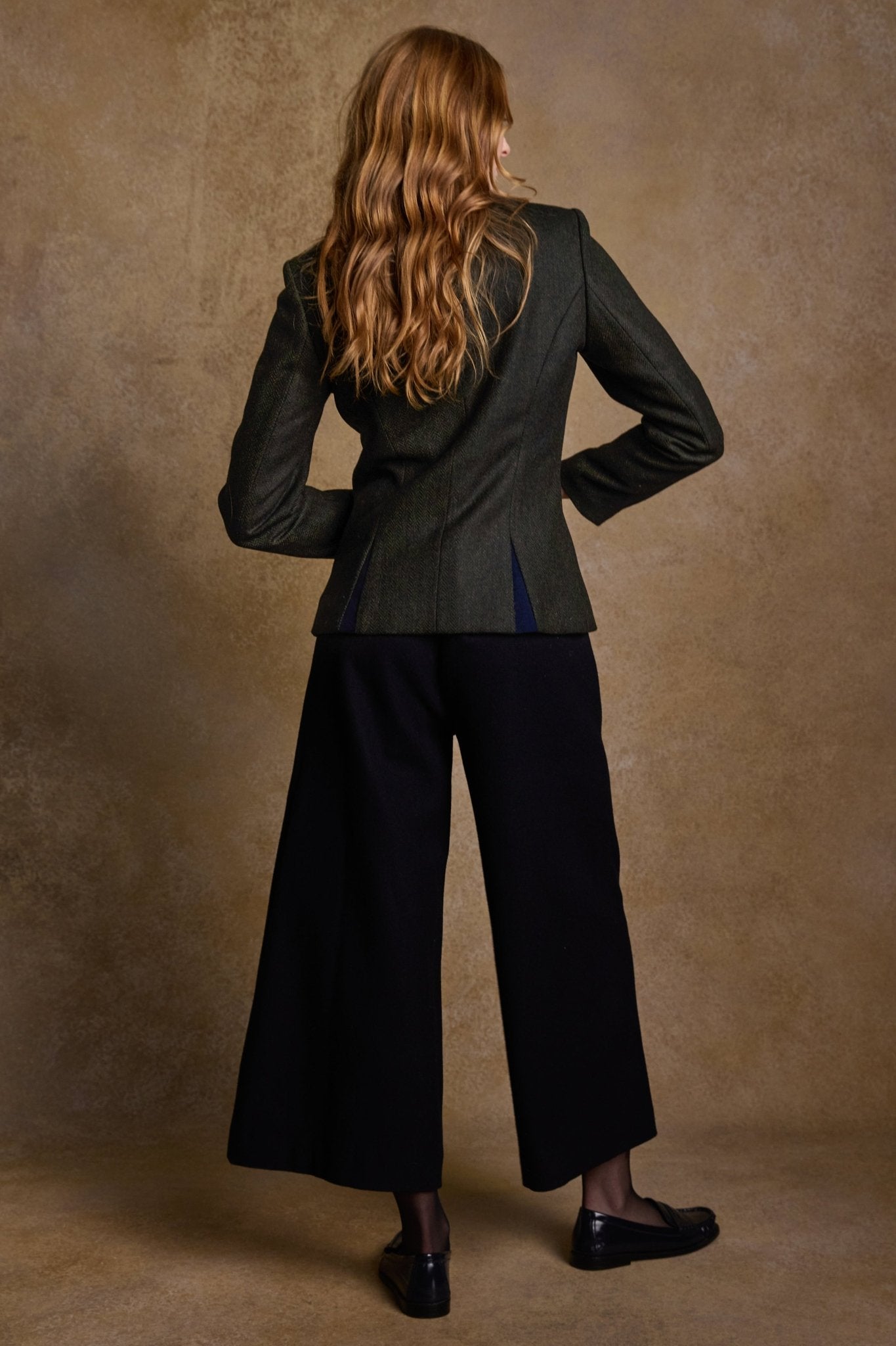 Jack Murphy Ireland - Nicole Tweed Jacket - Green Herringbone - Tweed