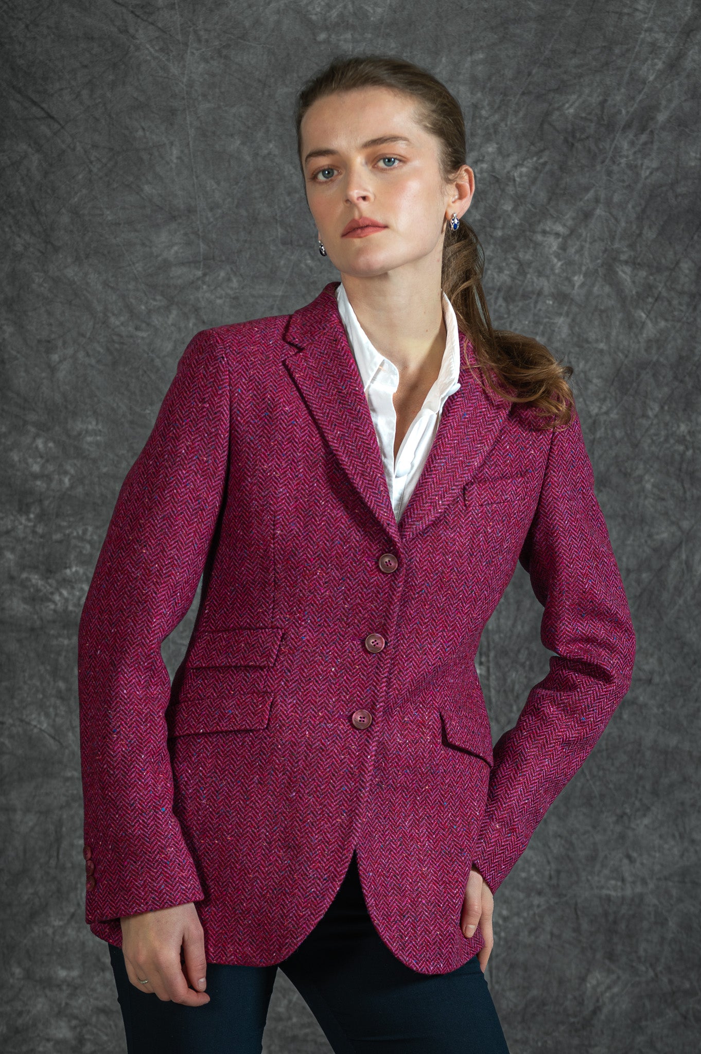 Nora Tweed Blazer - Wild Burren Rose