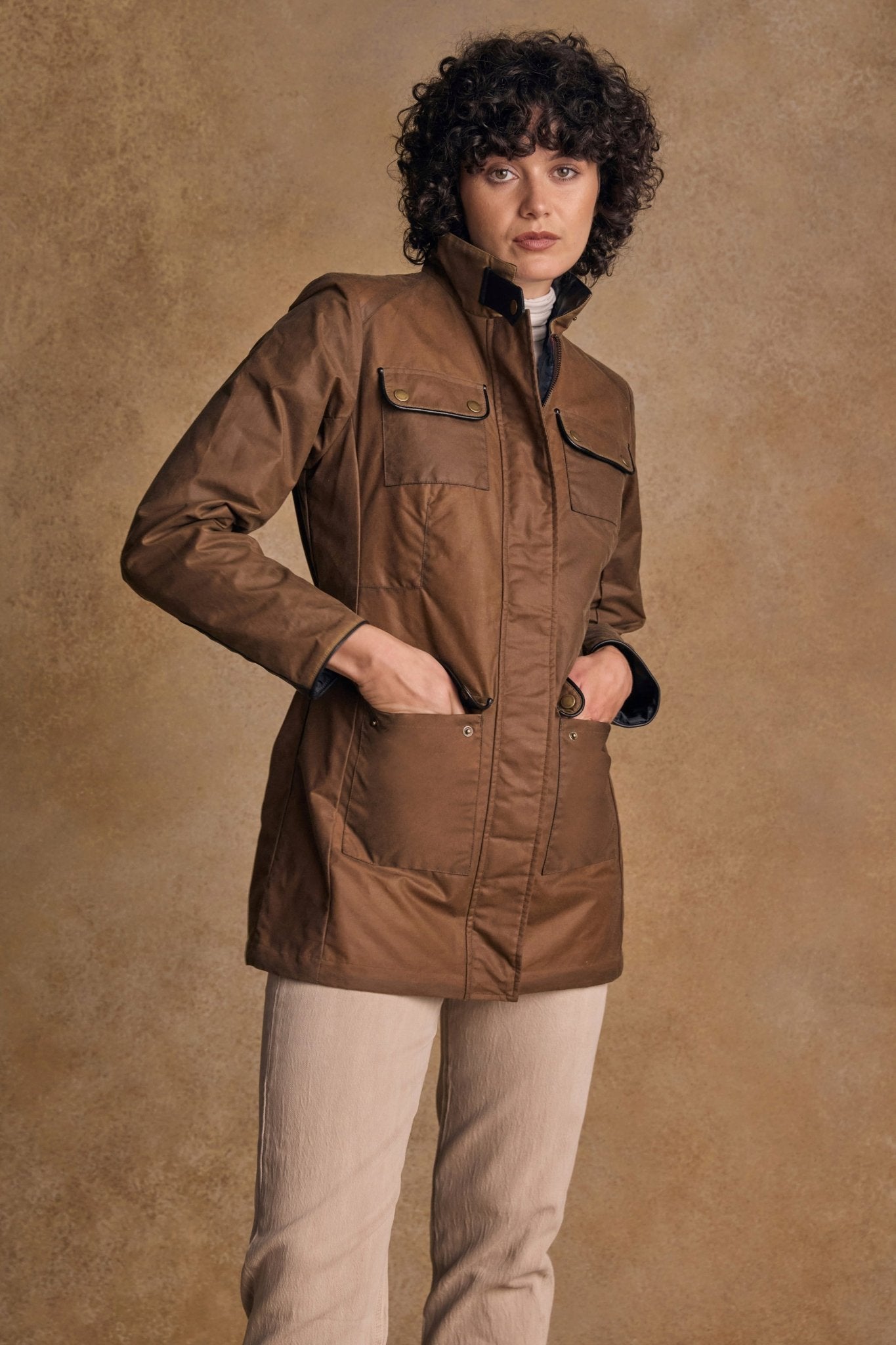 Jack Murphy Ireland - Orla Wax Jacket - Tan - Wax