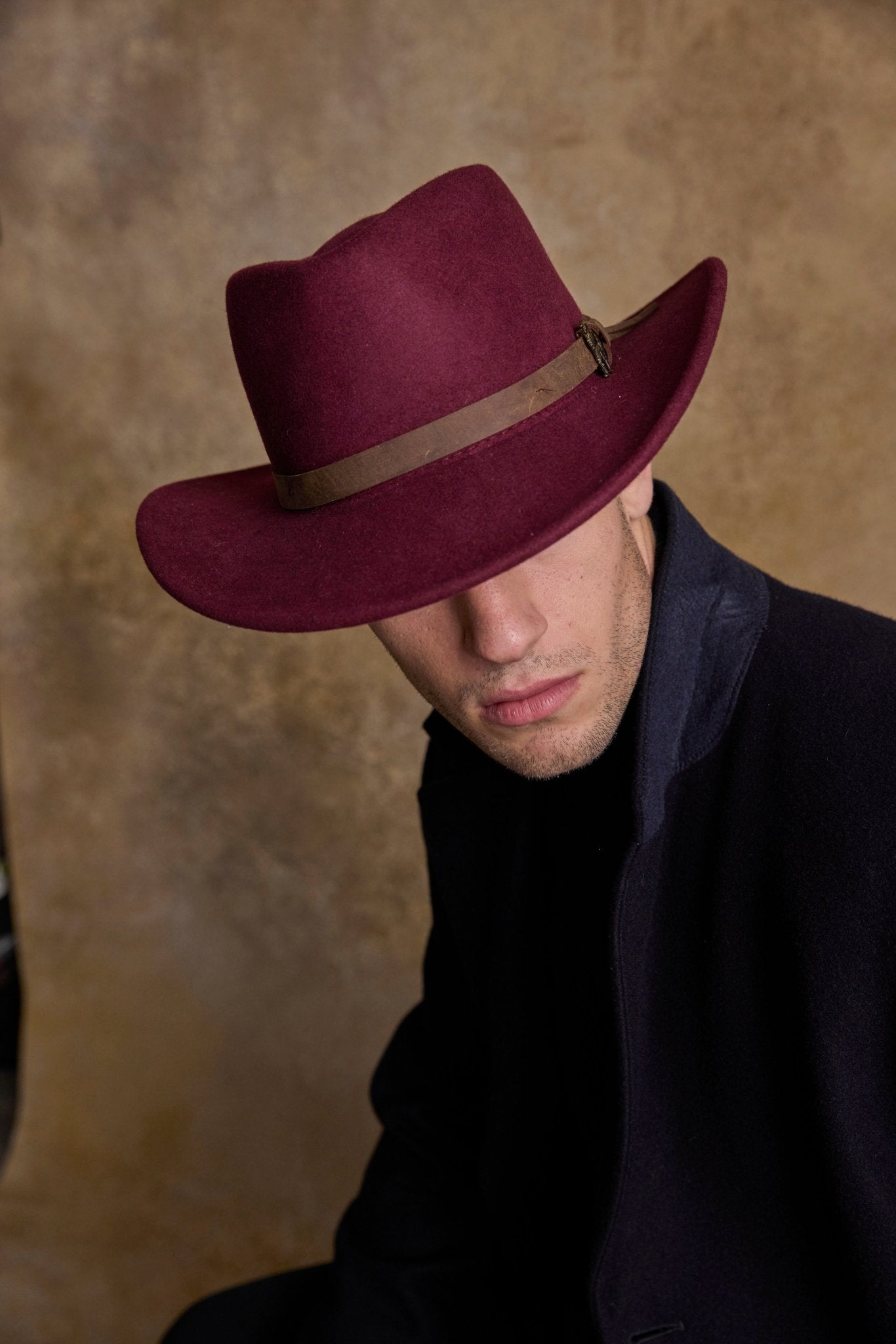 Jack Murphy Ireland - Boston Felt Hat - Burgundy - Hats