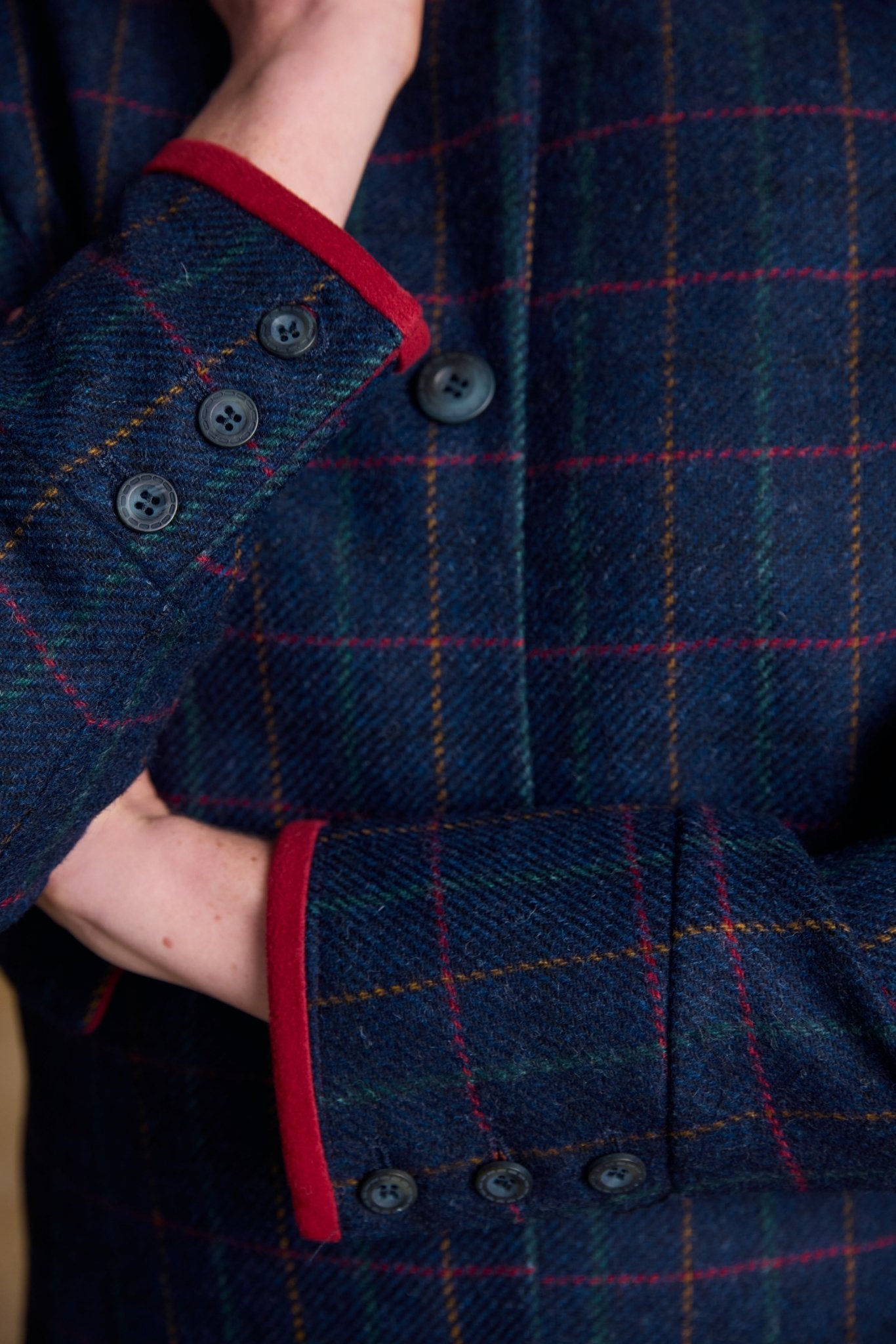 Jack Murphy Ireland - Pamela Tweed Coat - Primary Navy - Tweed