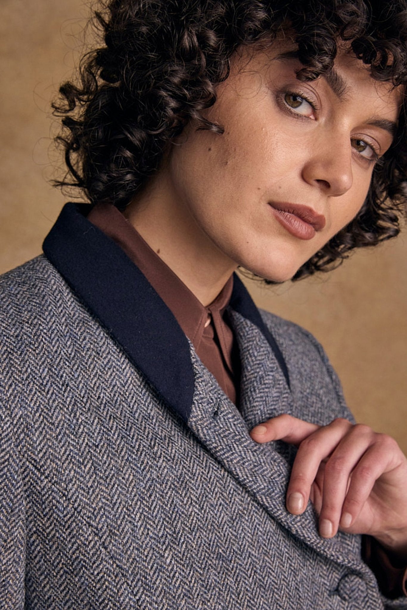 Jack Murphy Ireland - Robin Tweed Coat - Denim Herringbone - Tweed