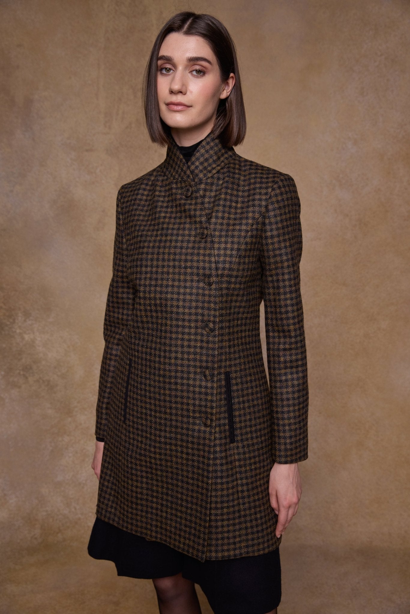 Jack Murphy Clothing - Robin Tweed Coat - Earth Check - Tweed