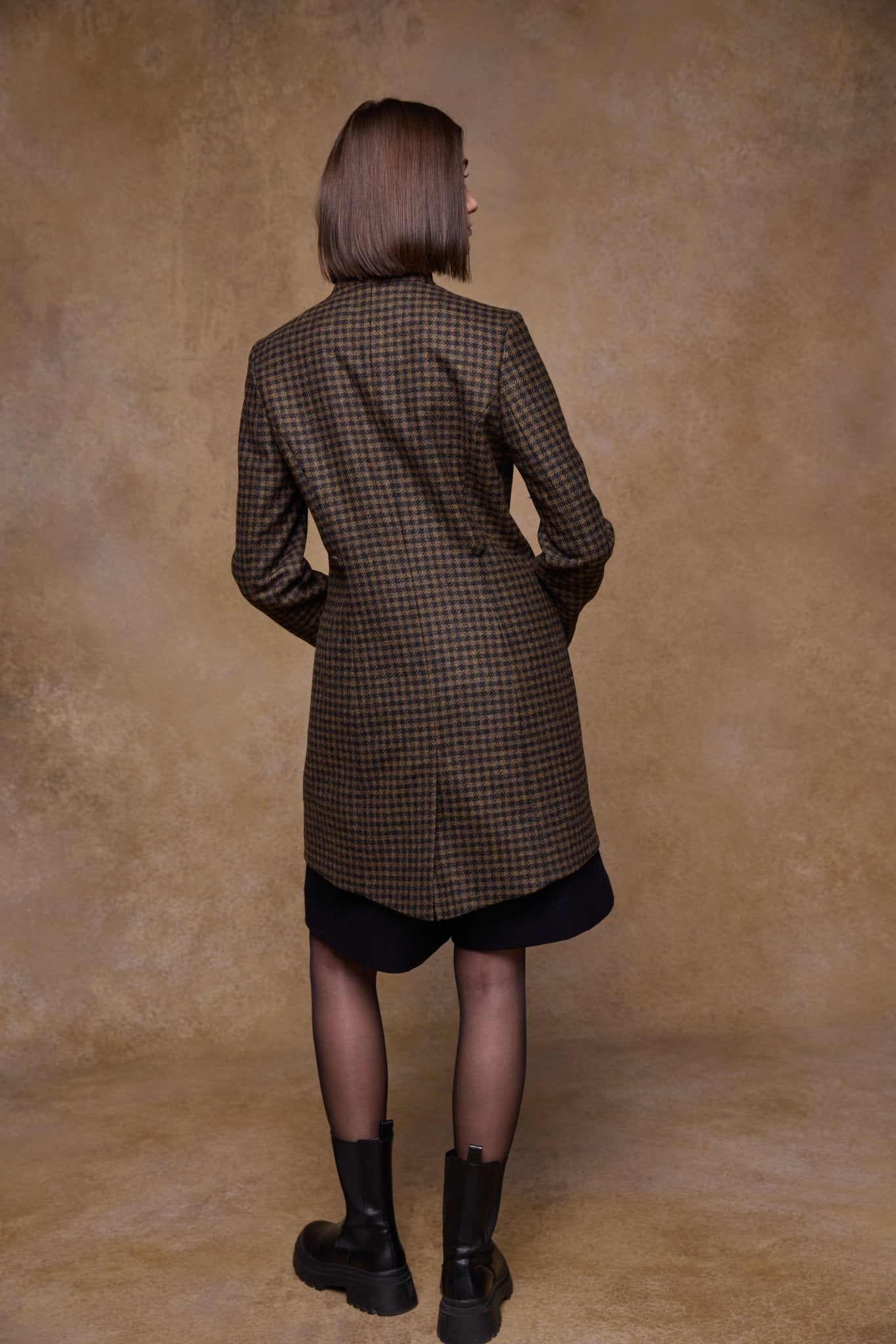 Jack Murphy Clothing - Robin Tweed Coat - Earth Check - Tweed