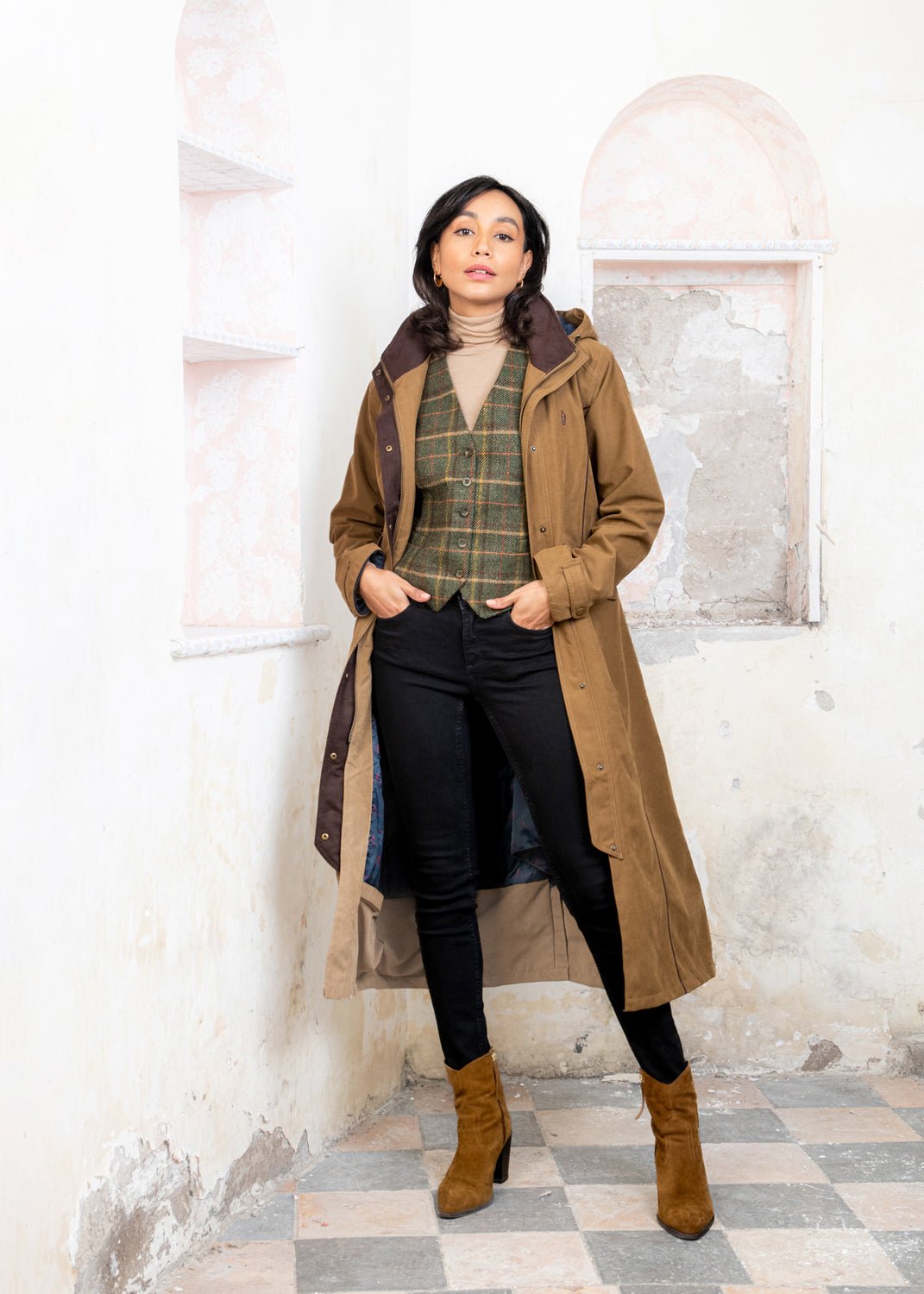 Jack Murphy Ireland - Erin Waterproof Coat - Camel - Waterproof