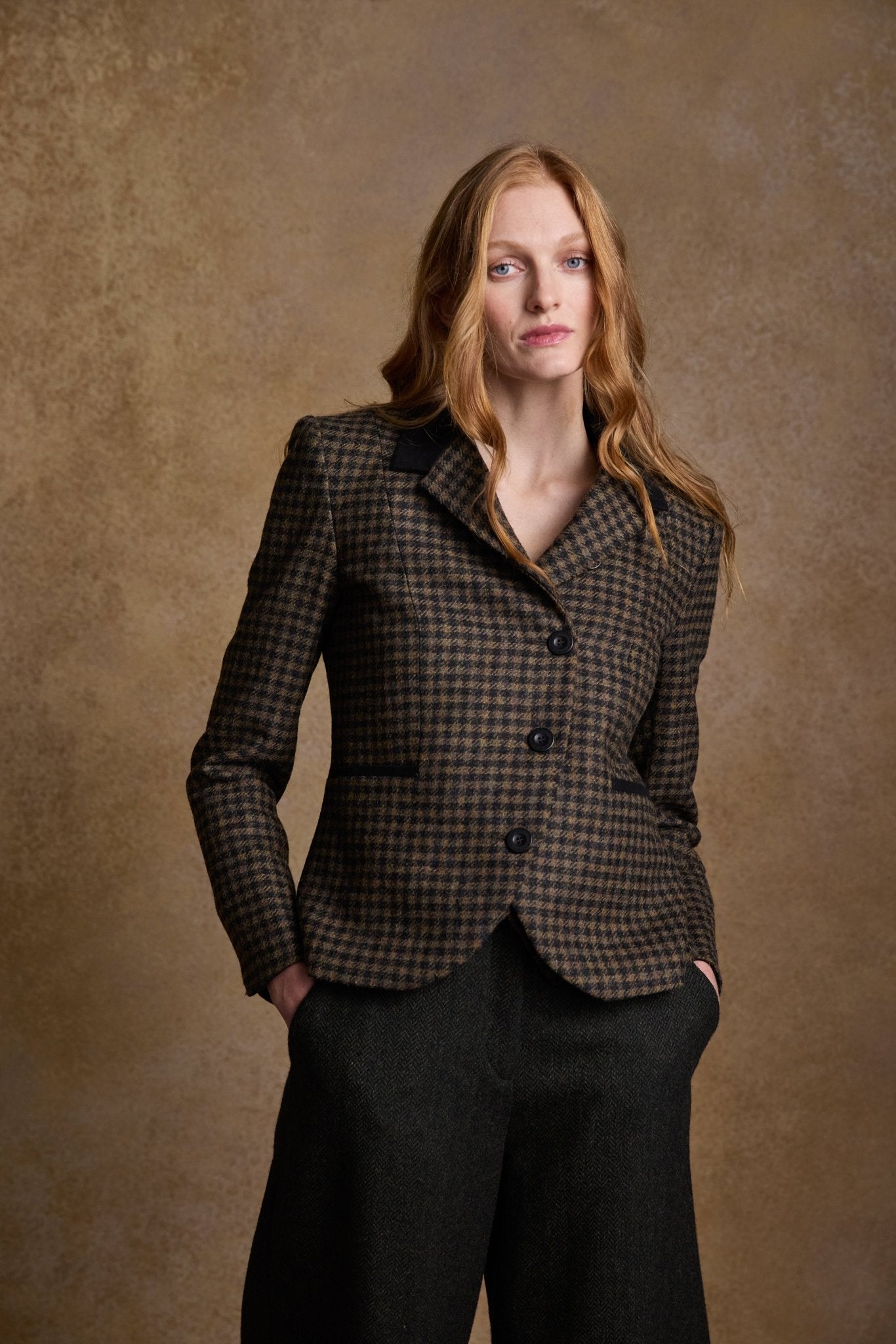 Jack Murphy Ireland - Sasha Tweed Jacket - Earth Check - Tweed