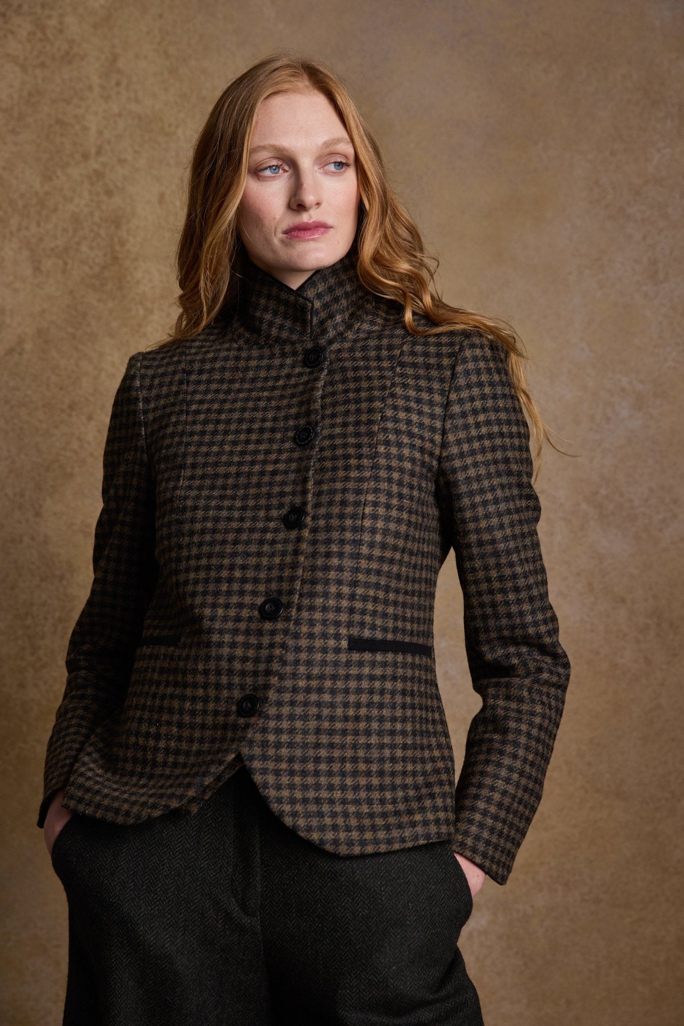 Jack Murphy Ireland - Sasha Tweed Jacket - Earth Check - Tweed