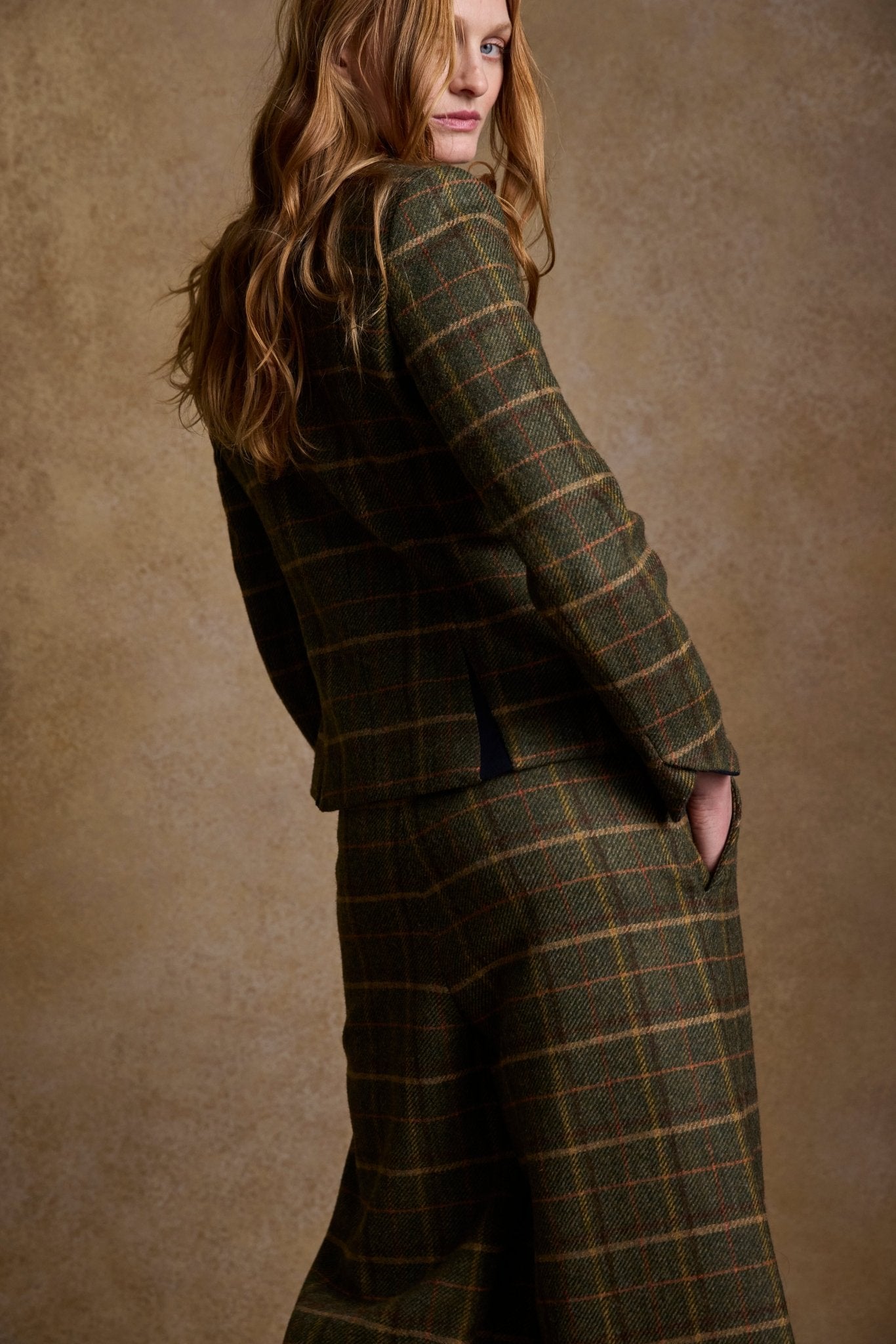 Jack Murphy Ireland - Sasha Tweed Jacket - Country Green Check - Tweed