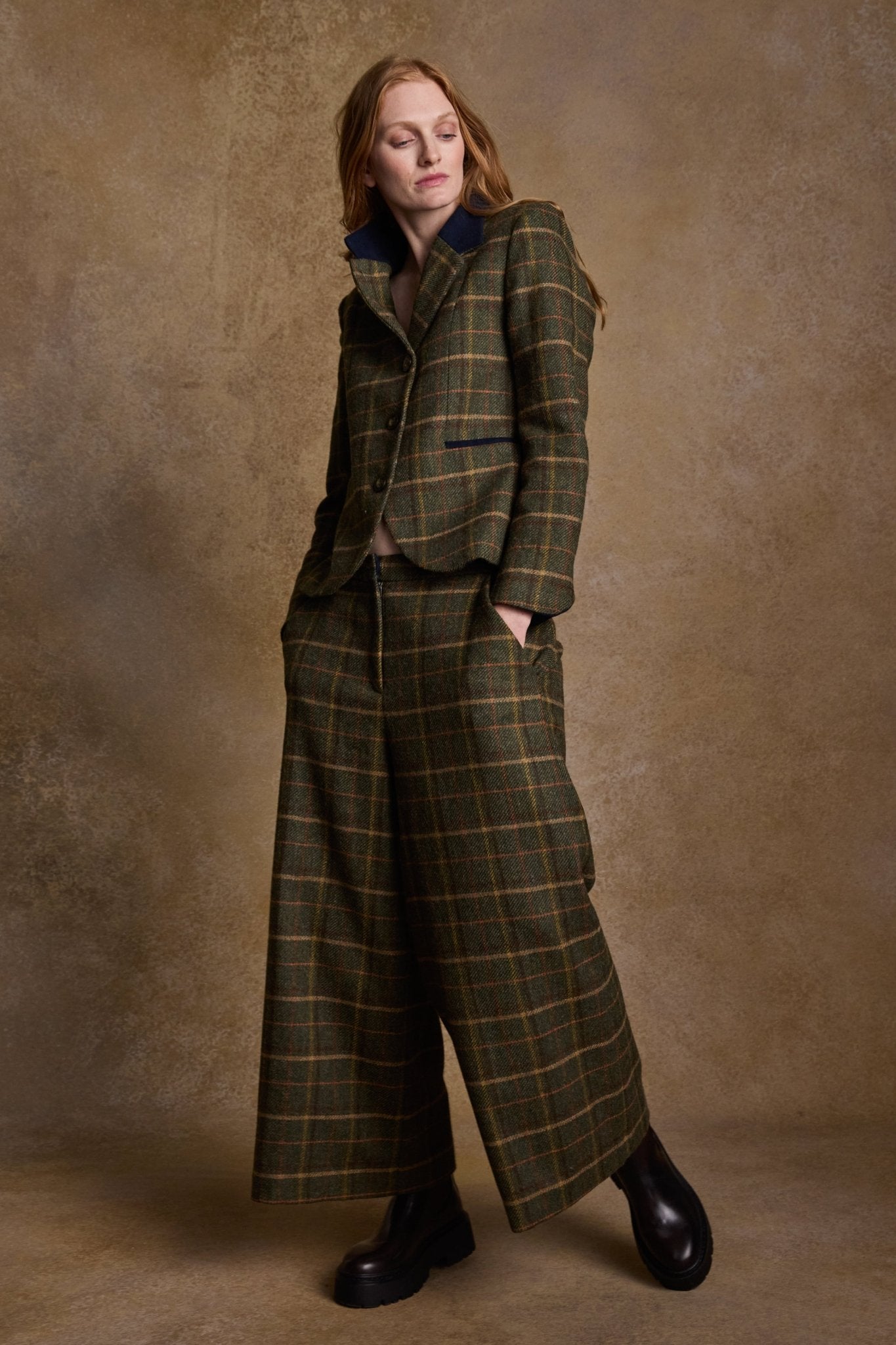 Jack Murphy Ireland - Sasha Tweed Jacket - Country Green Check - Tweed