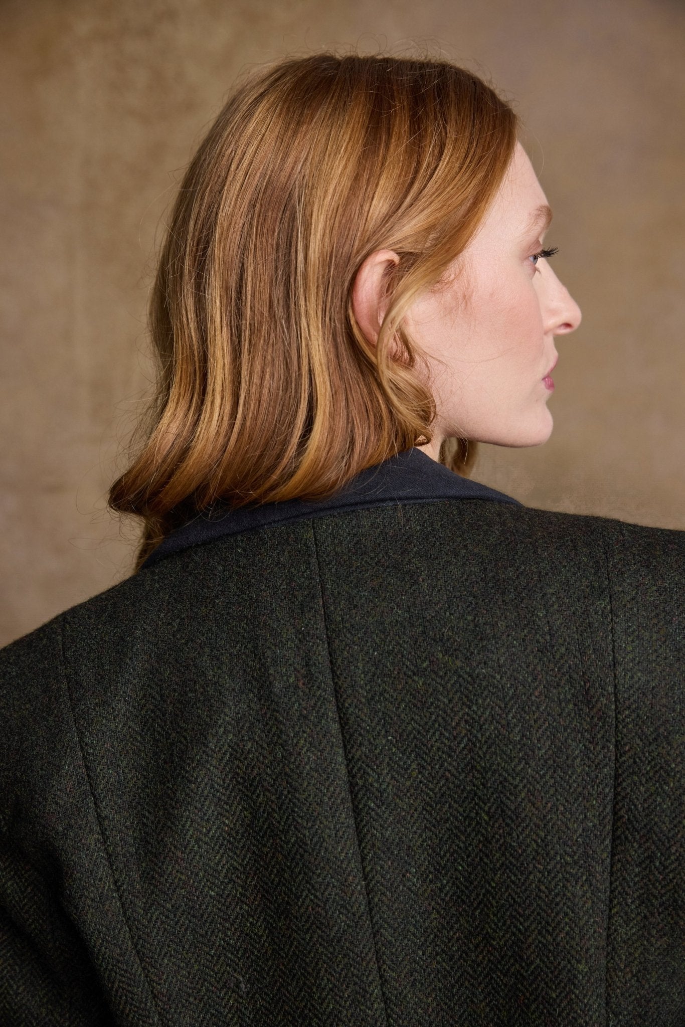 Jack Murphy Ireland - Sasha Tweed Jacket - Green Herringbone - Tweed