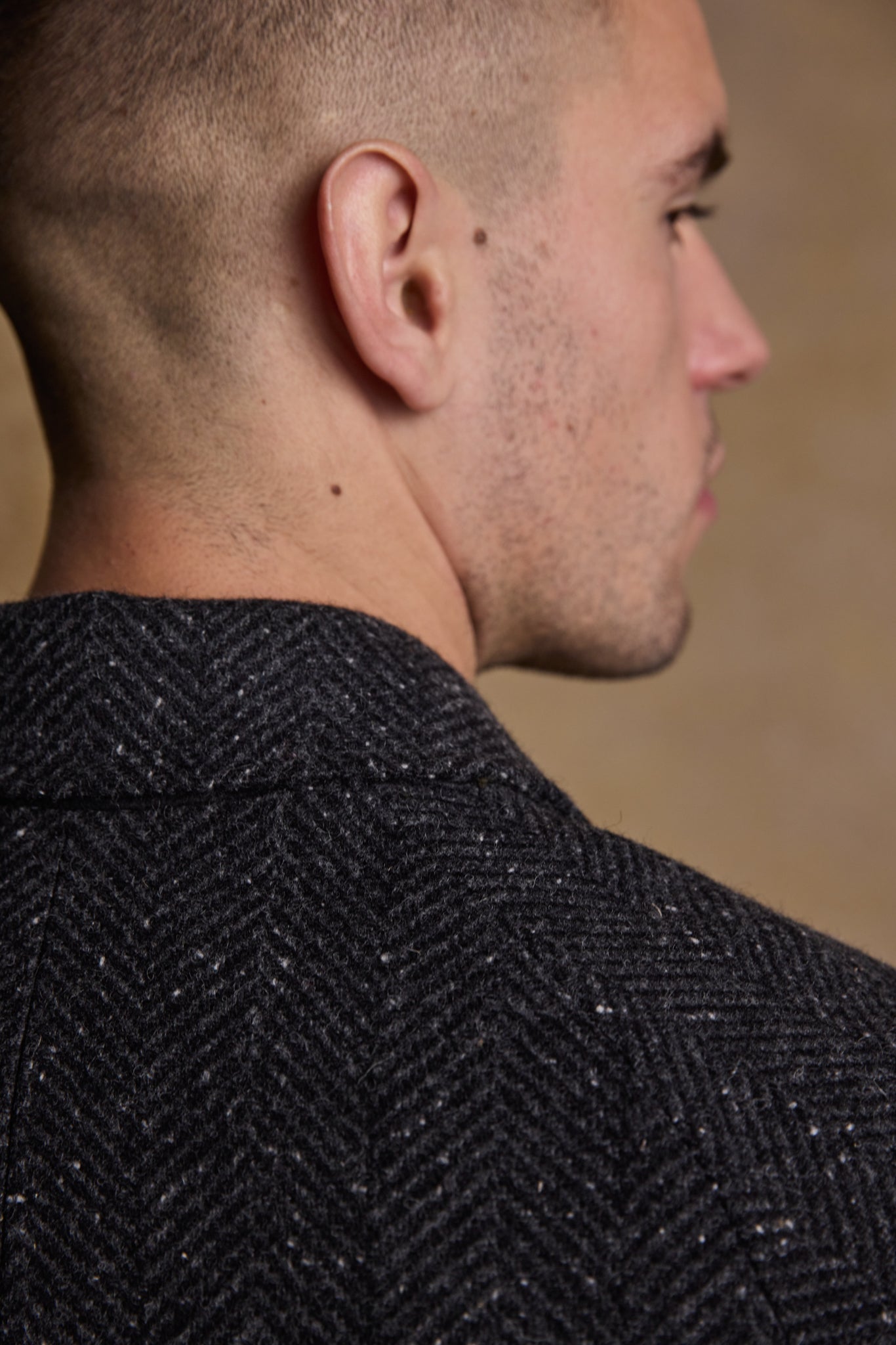 Sean Tweed Coat - Donegal Grey Herringbone