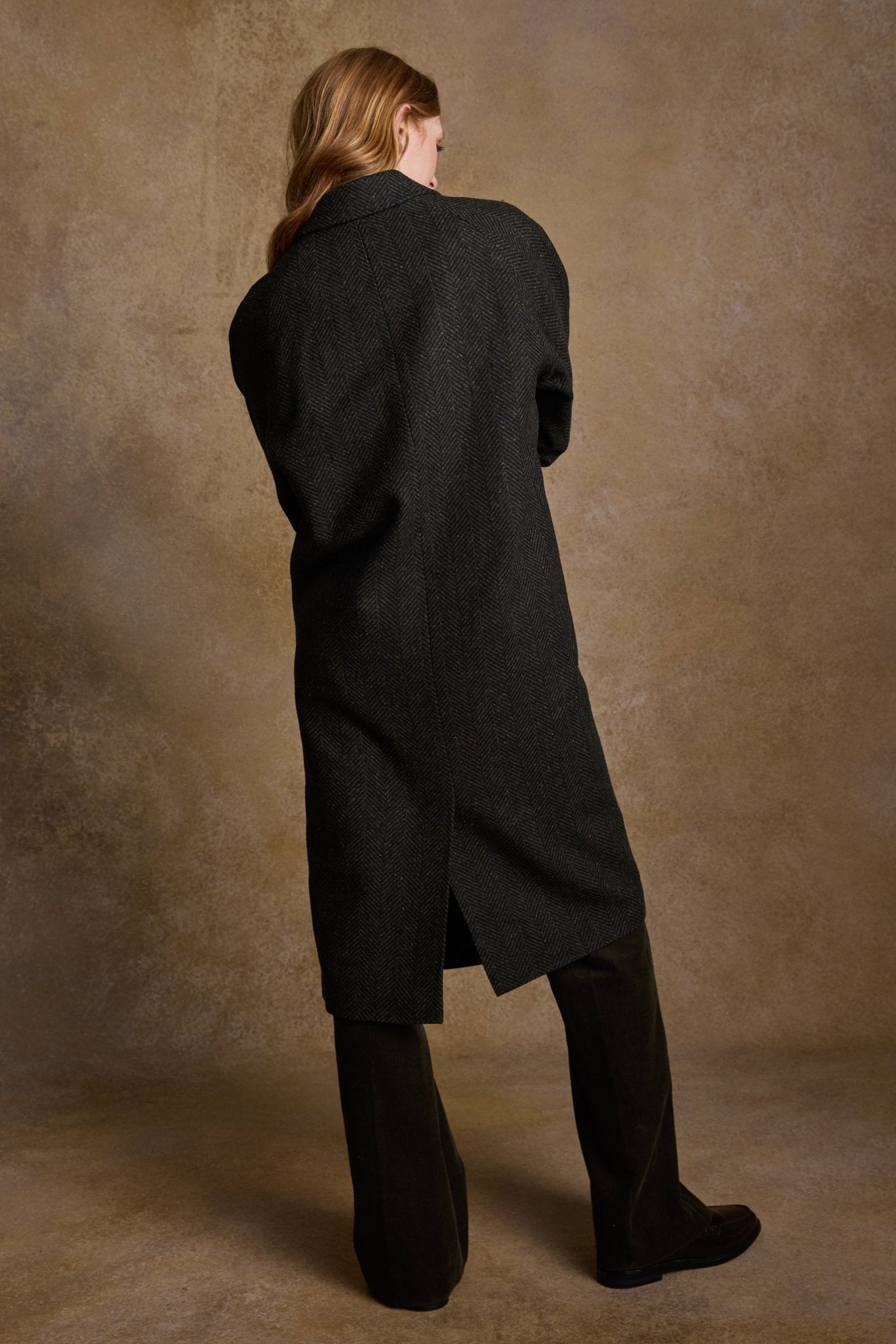 Jack Murphy Ireland - Shauna Tweed Coat - Donegal Pine Herringbone - Tweed