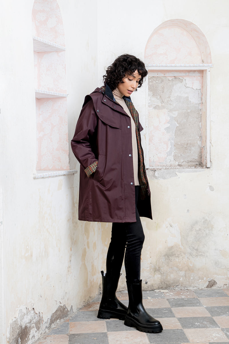 Cotswold Waterproof Jacket - Deep Claret - Jack Murphy Ireland