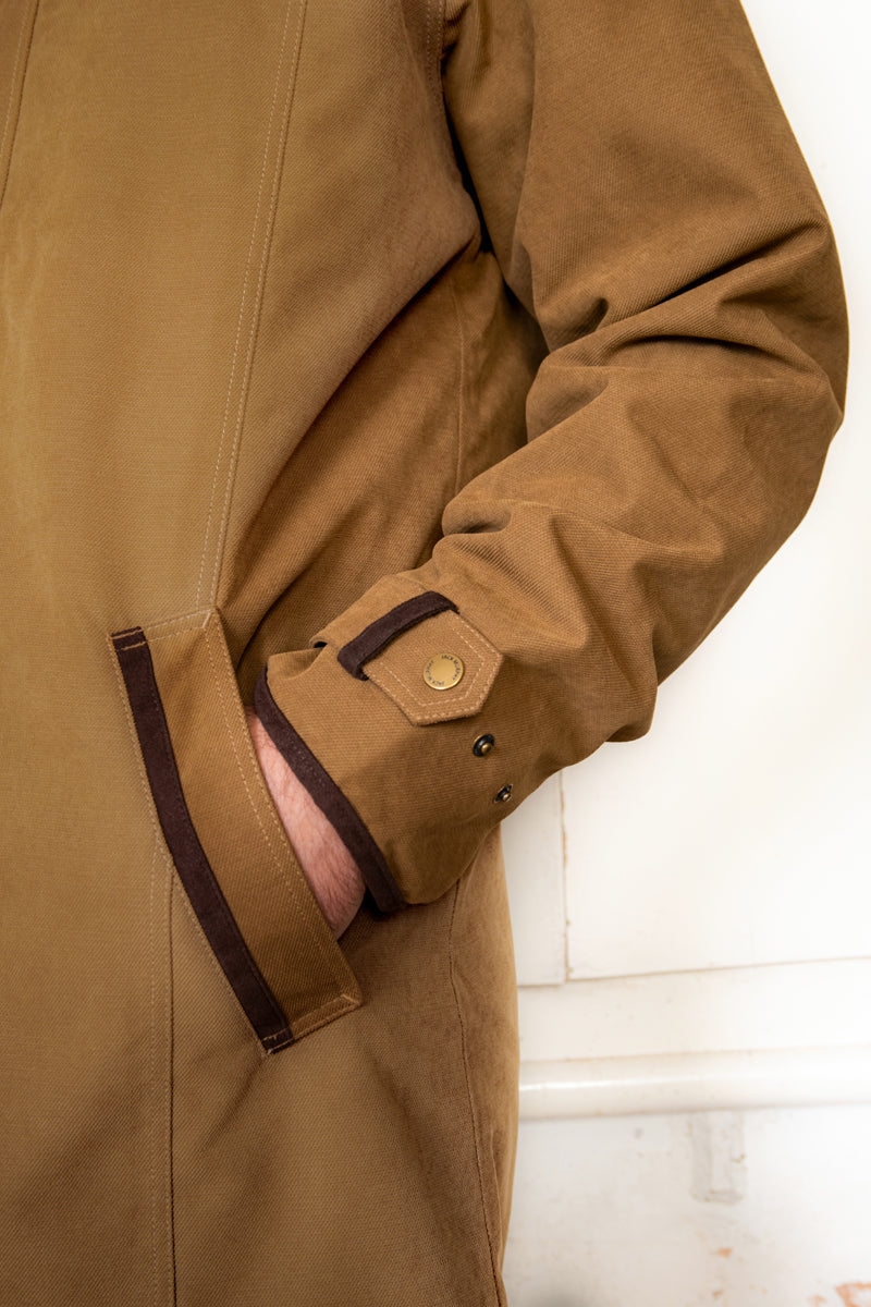 Emmet Waterproof Long Coat - Camel - Jack Murphy Ireland