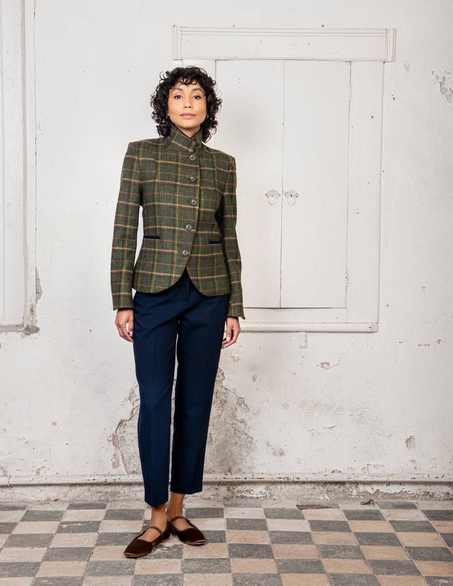 Sasha Tweed Jacket - Country Green Check - Jack Murphy Ireland