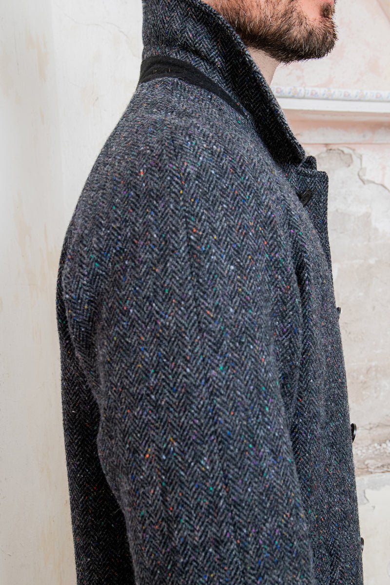Jack Murphy Ireland - Sean Tweed Coat - Donegal Slate Herringbone - Tweed
