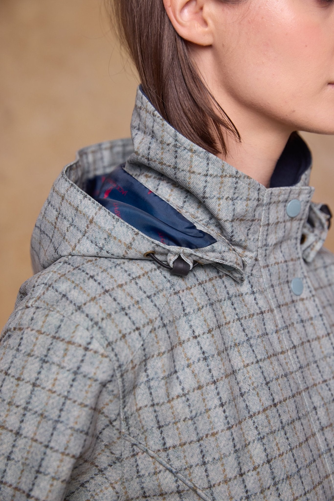 Jack Murphy Ireland - Sophia Waterproof Jacket - Jade Check - Waterproof