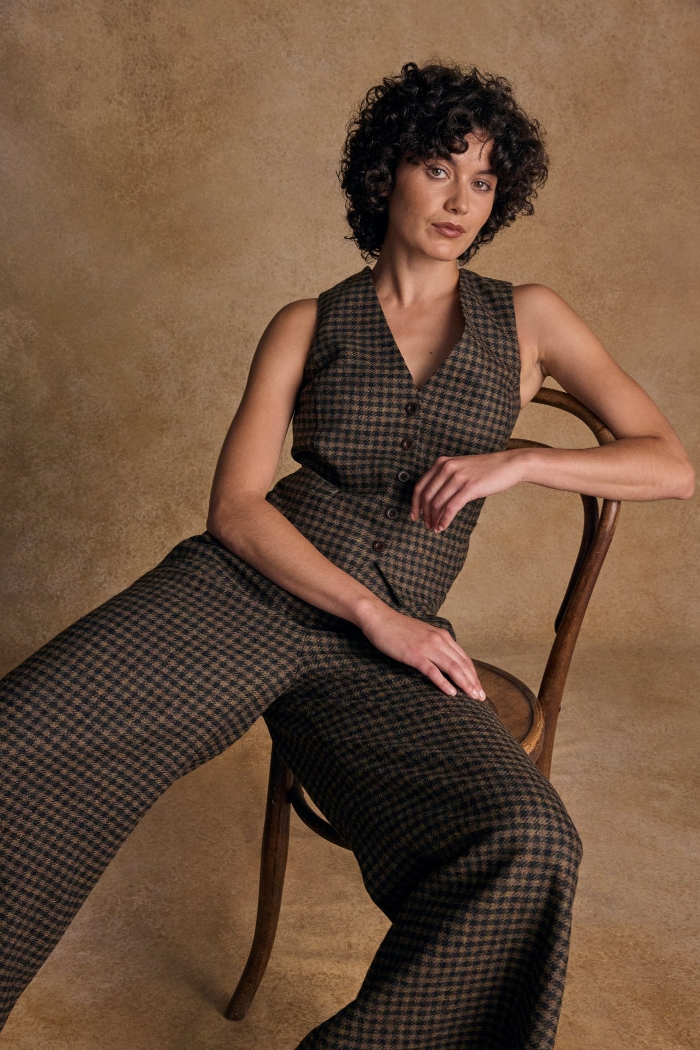 Jack Murphy Ireland - Heidi Tweed Waistcoat - Earth Check - Tweed