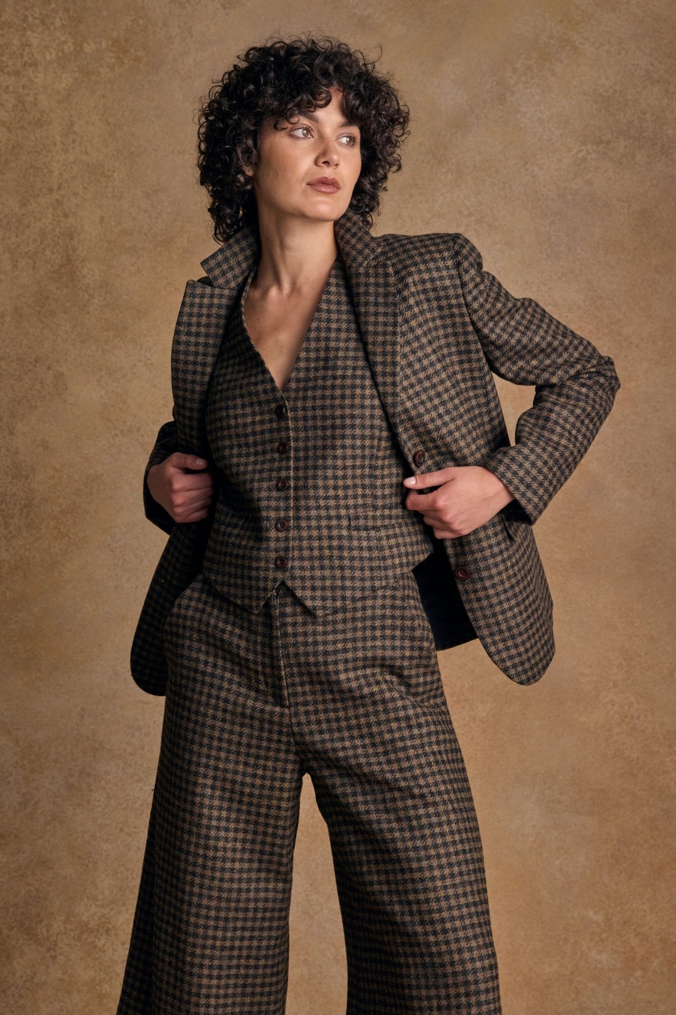 Jack Murphy Ireland - Heidi Tweed Waistcoat - Earth Check - Tweed
