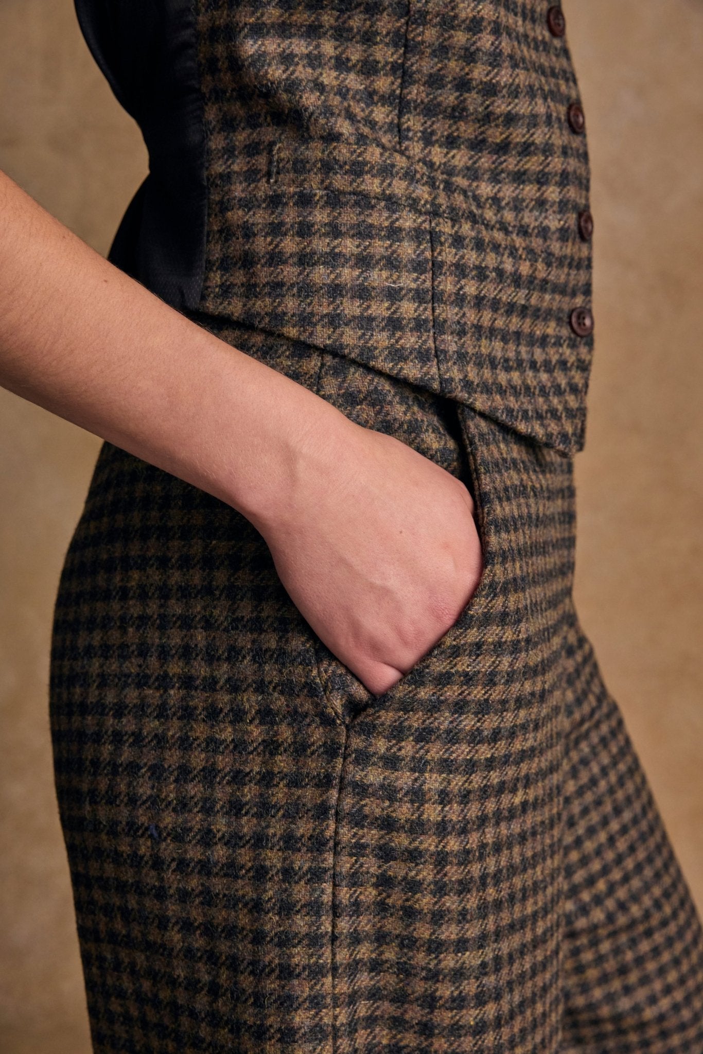 Jack Murphy Ireland - Enya Tweed Culottes - Earth Check - Tweed