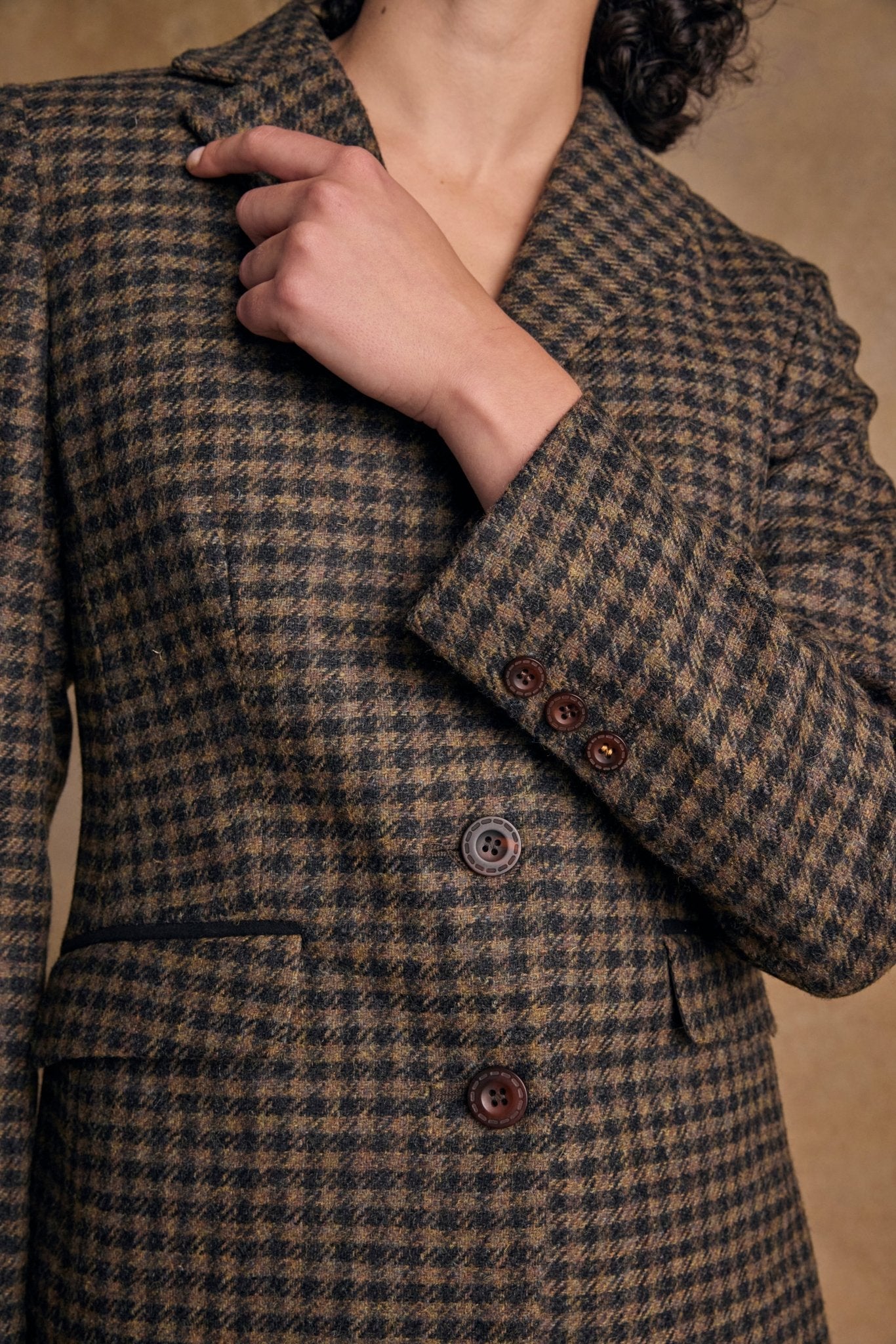 Jack Murphy Ireland - Tara Tweed Hacking Jacket - Earth Check - Tweed