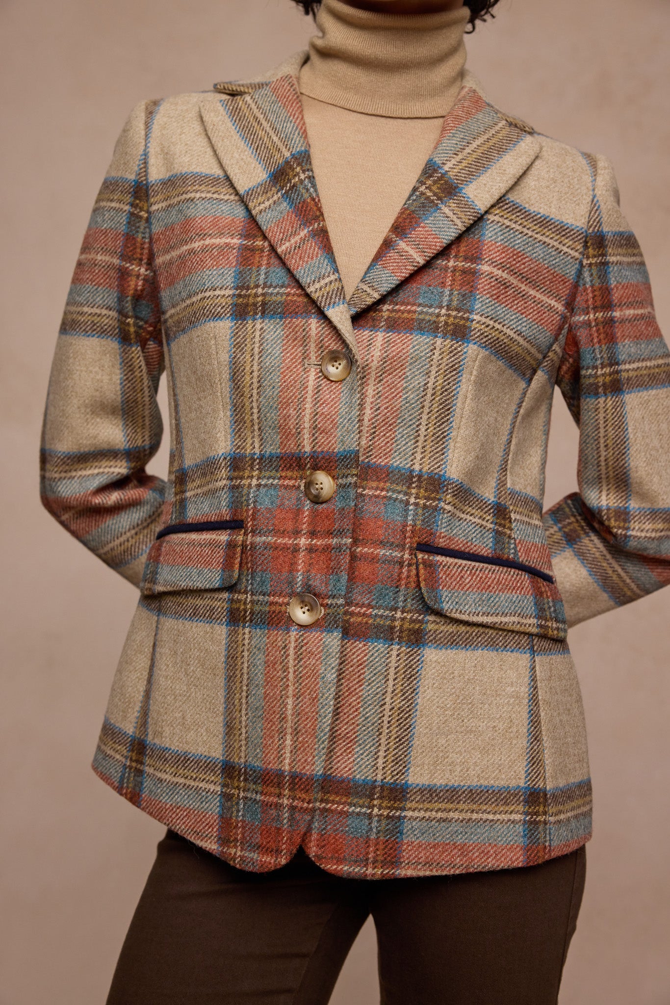 Tara Tweed Hacking Jacket - Autumn Check