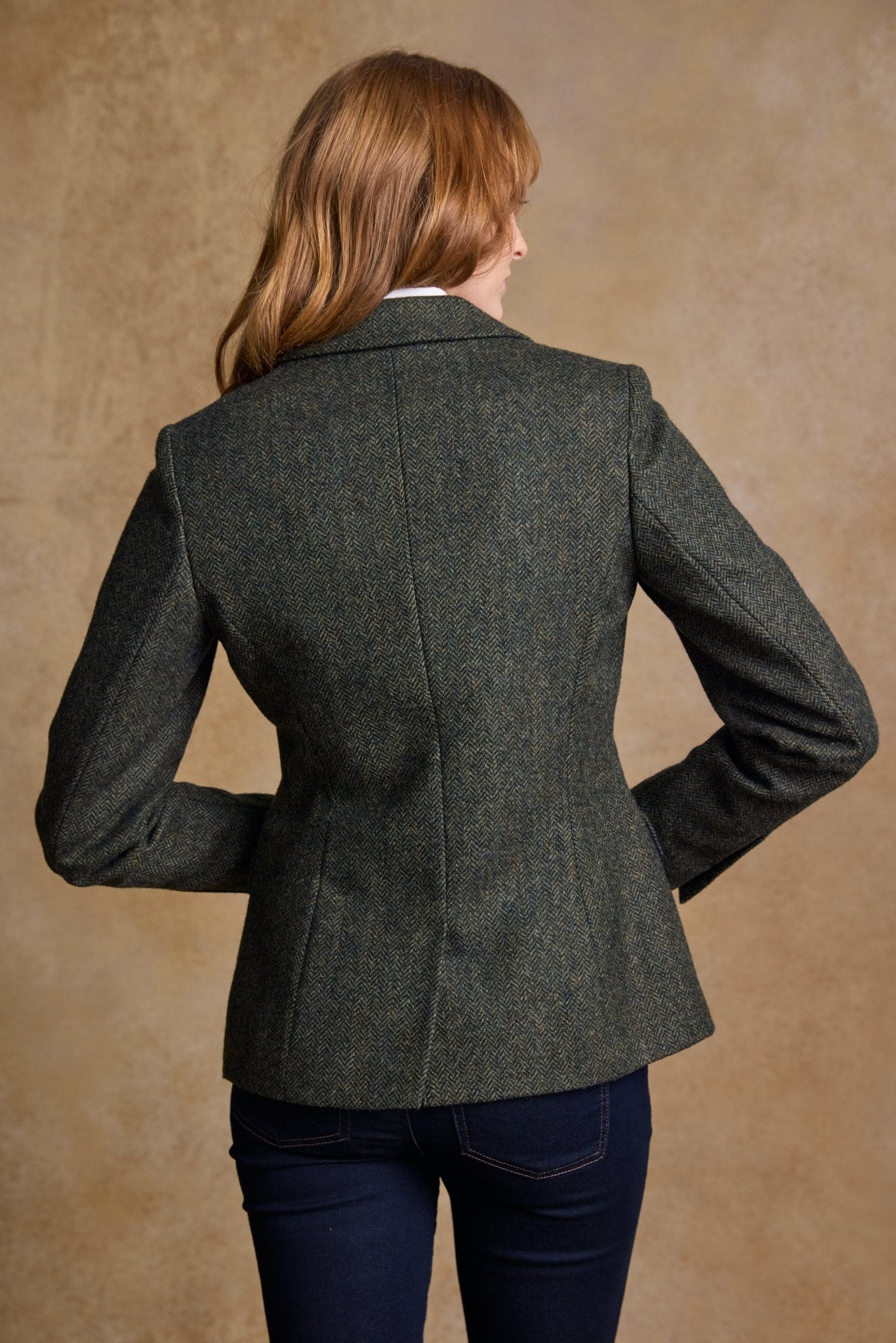 Jack Murphy Ireland - Tara Tweed Hacking Jacket - Green Fields - Tweed