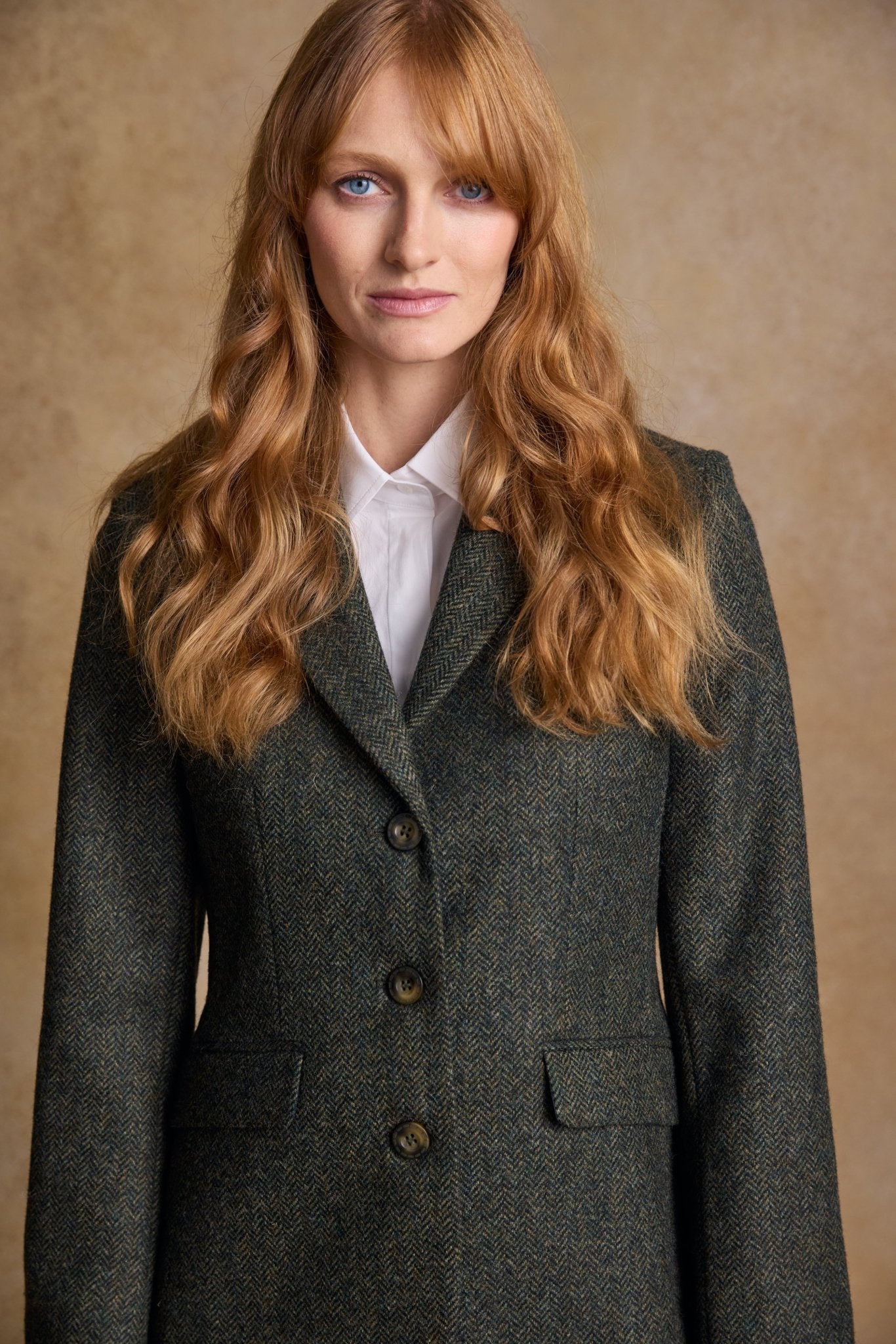 Jack Murphy Ireland - Tara Tweed Hacking Jacket - Green Fields - Tweed