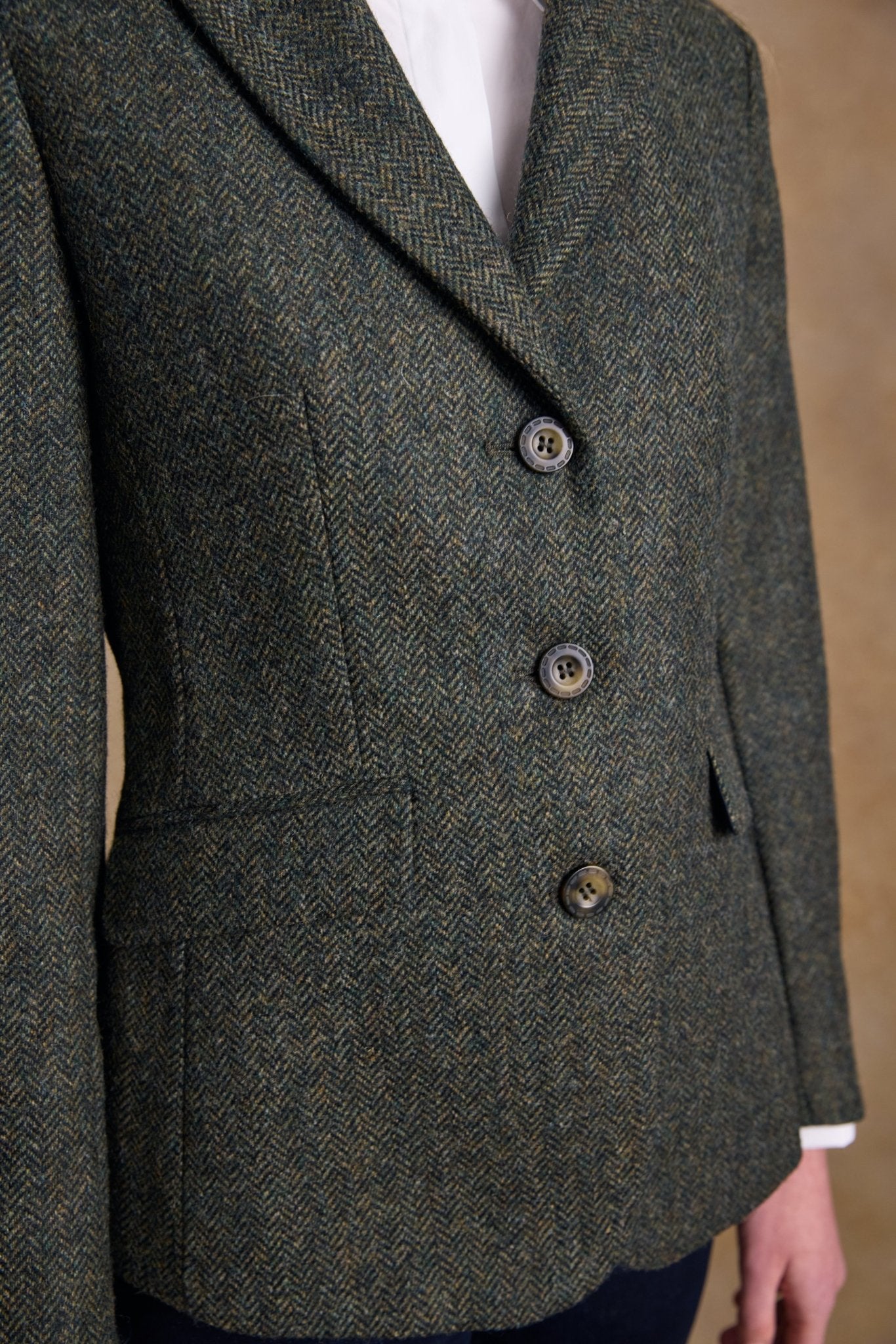 Jack Murphy Ireland - Tara Tweed Hacking Jacket - Green Fields - Tweed
