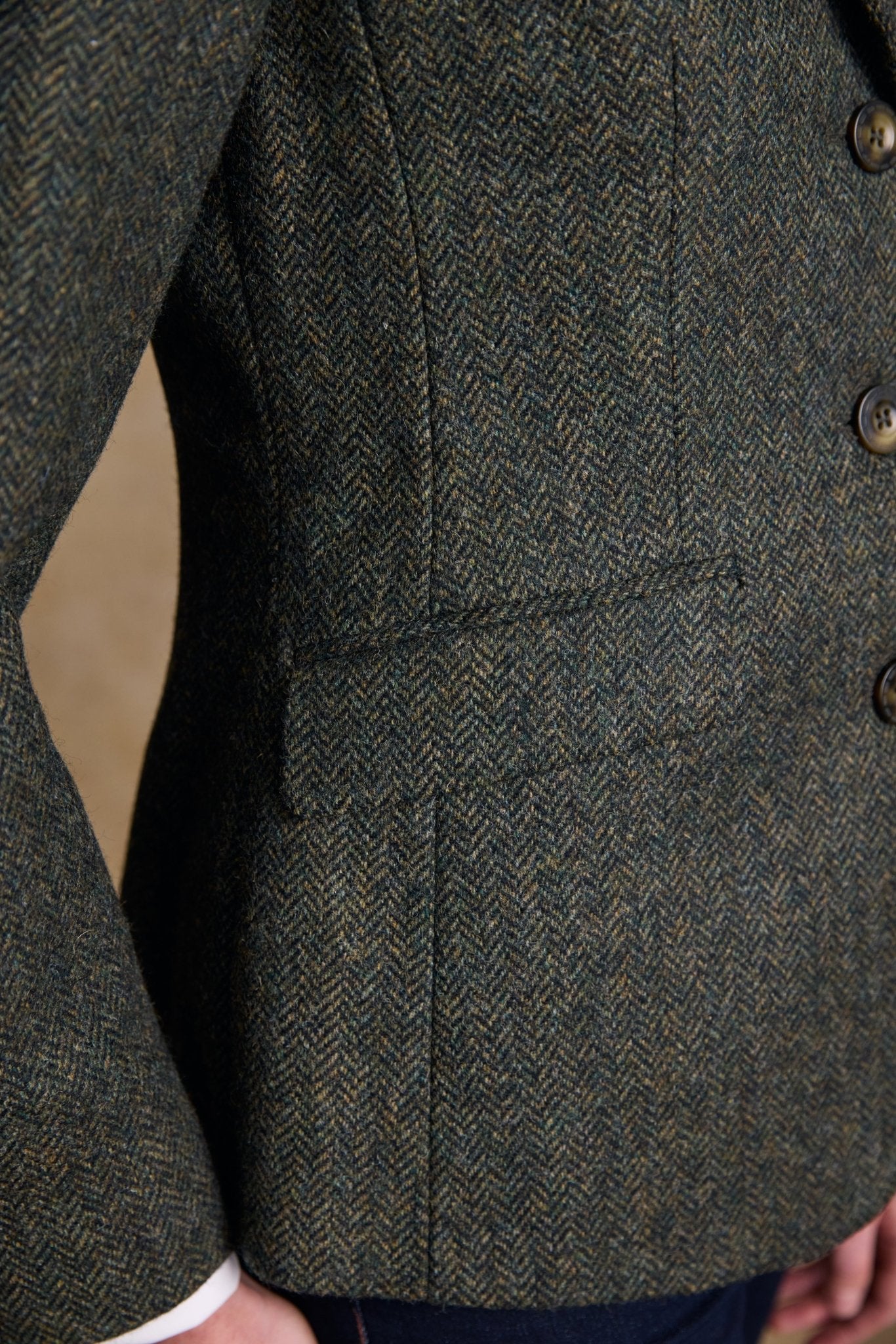 Jack Murphy Ireland - Tara Tweed Hacking Jacket - Green Fields - Tweed