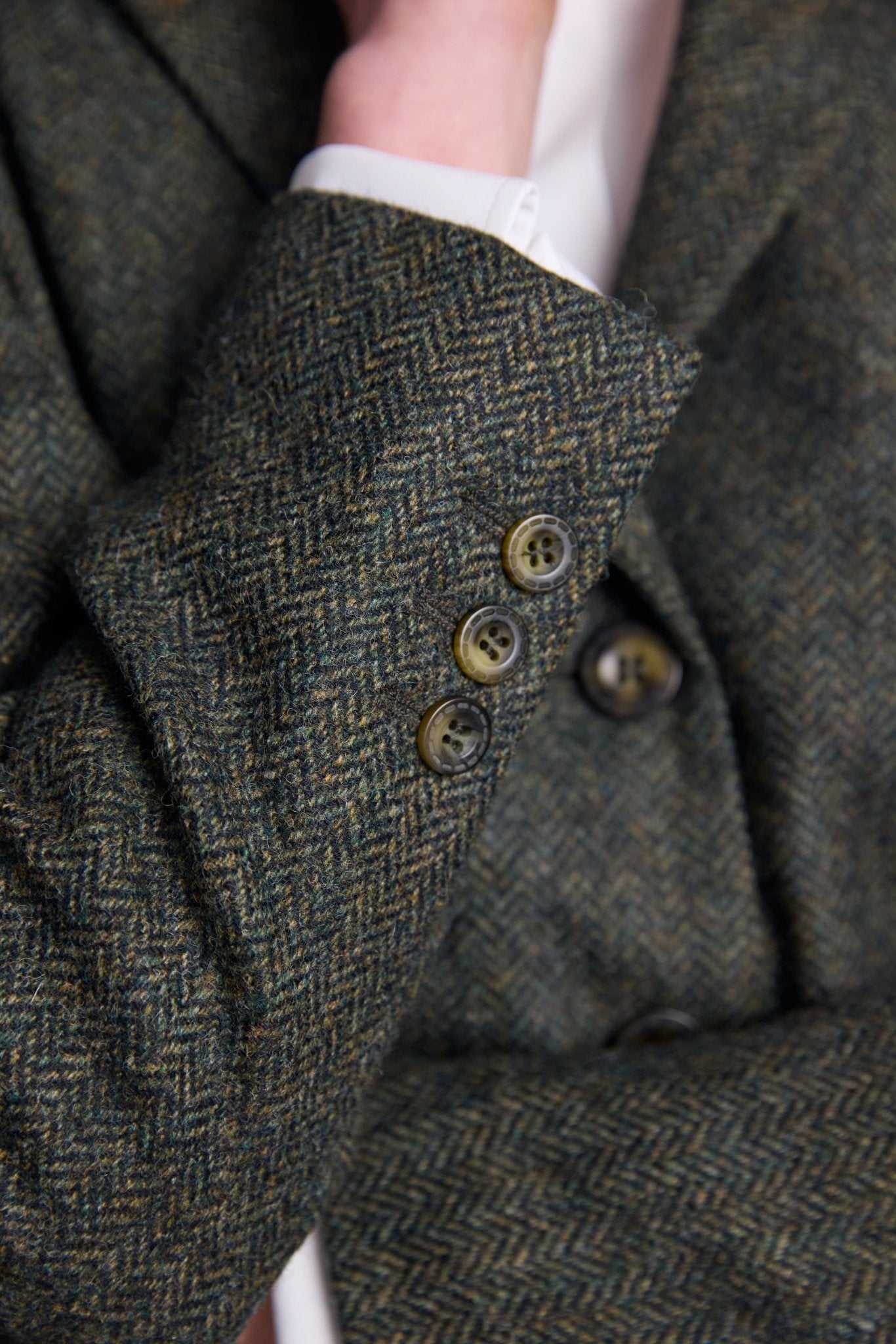 Jack Murphy Ireland - Tara Tweed Hacking Jacket - Green Fields - Tweed