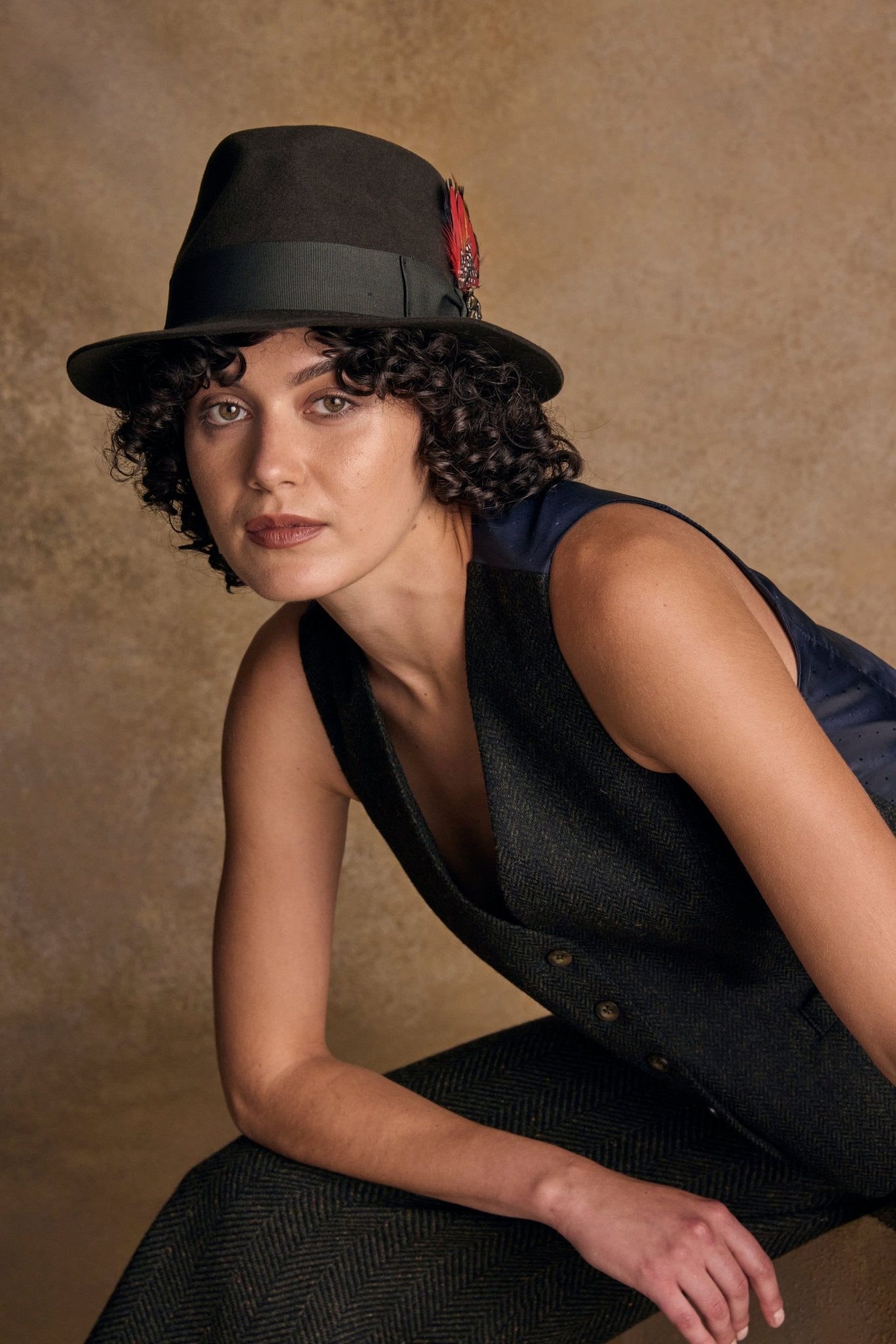 Kildare Felt Trilby Hat Olive