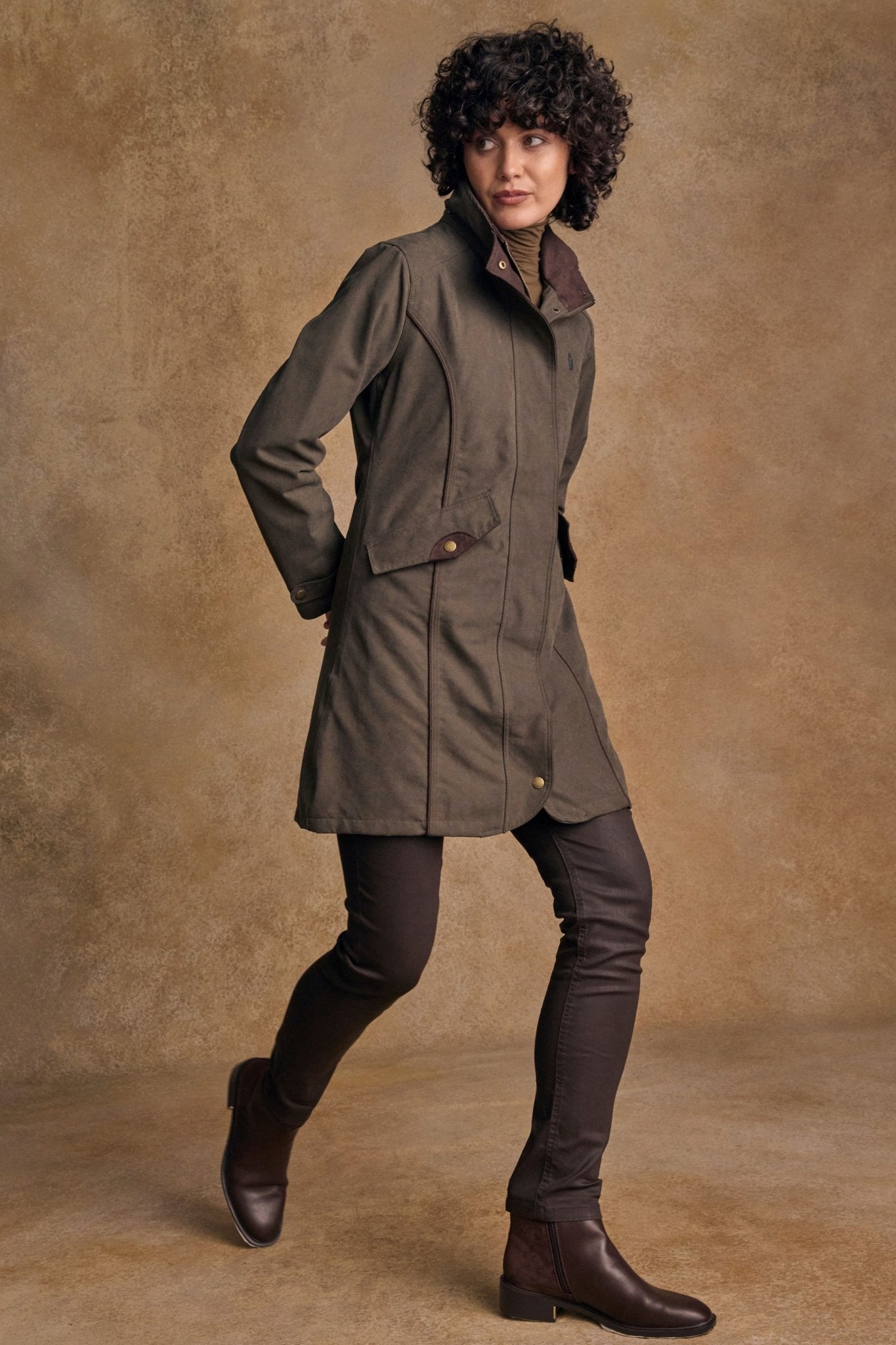 Jack Murphy Clothing - Una Waterproof Jacket - Olive - Waterproof