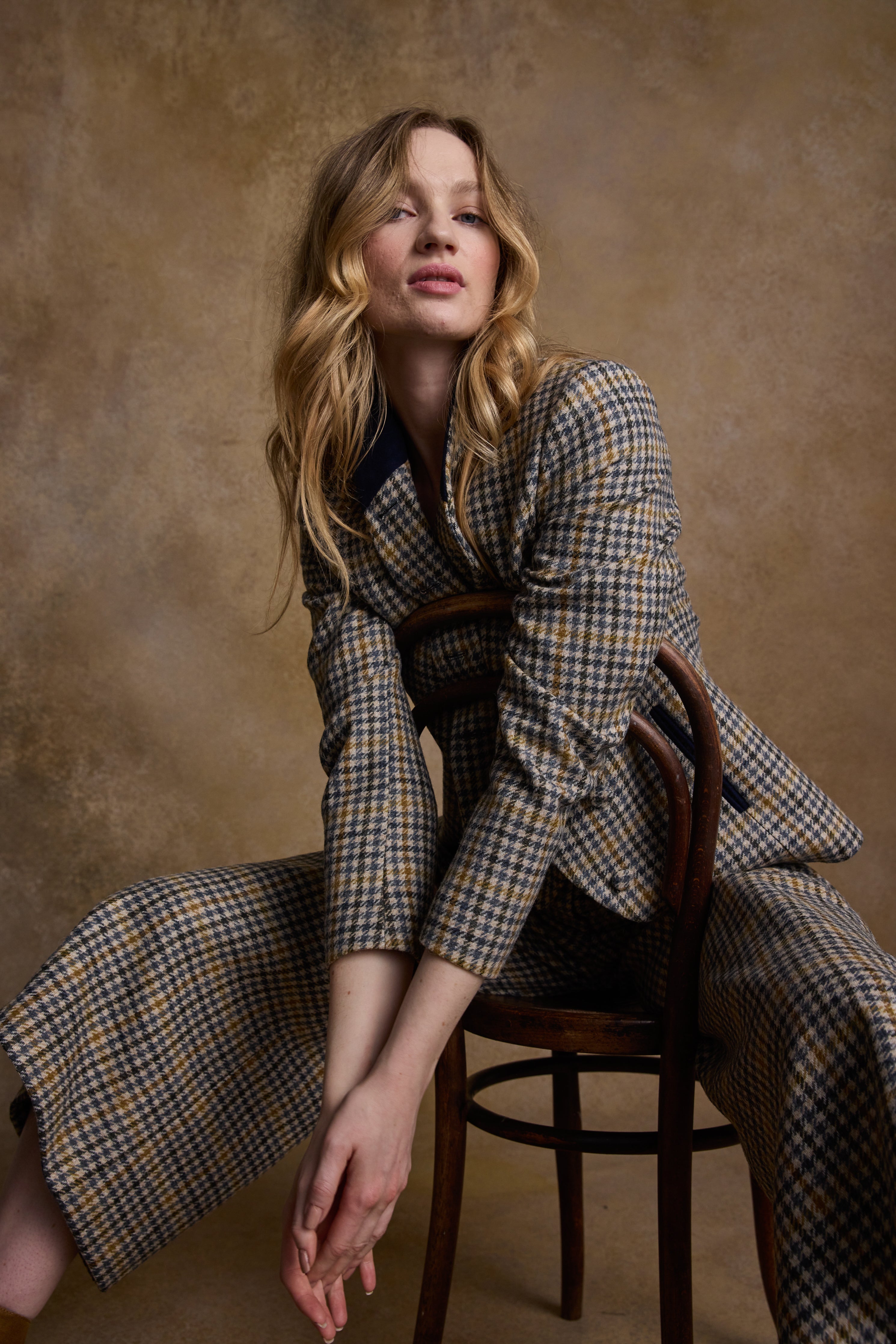 Saffron Cobalt Check Suit - Jack Murphy Ireland