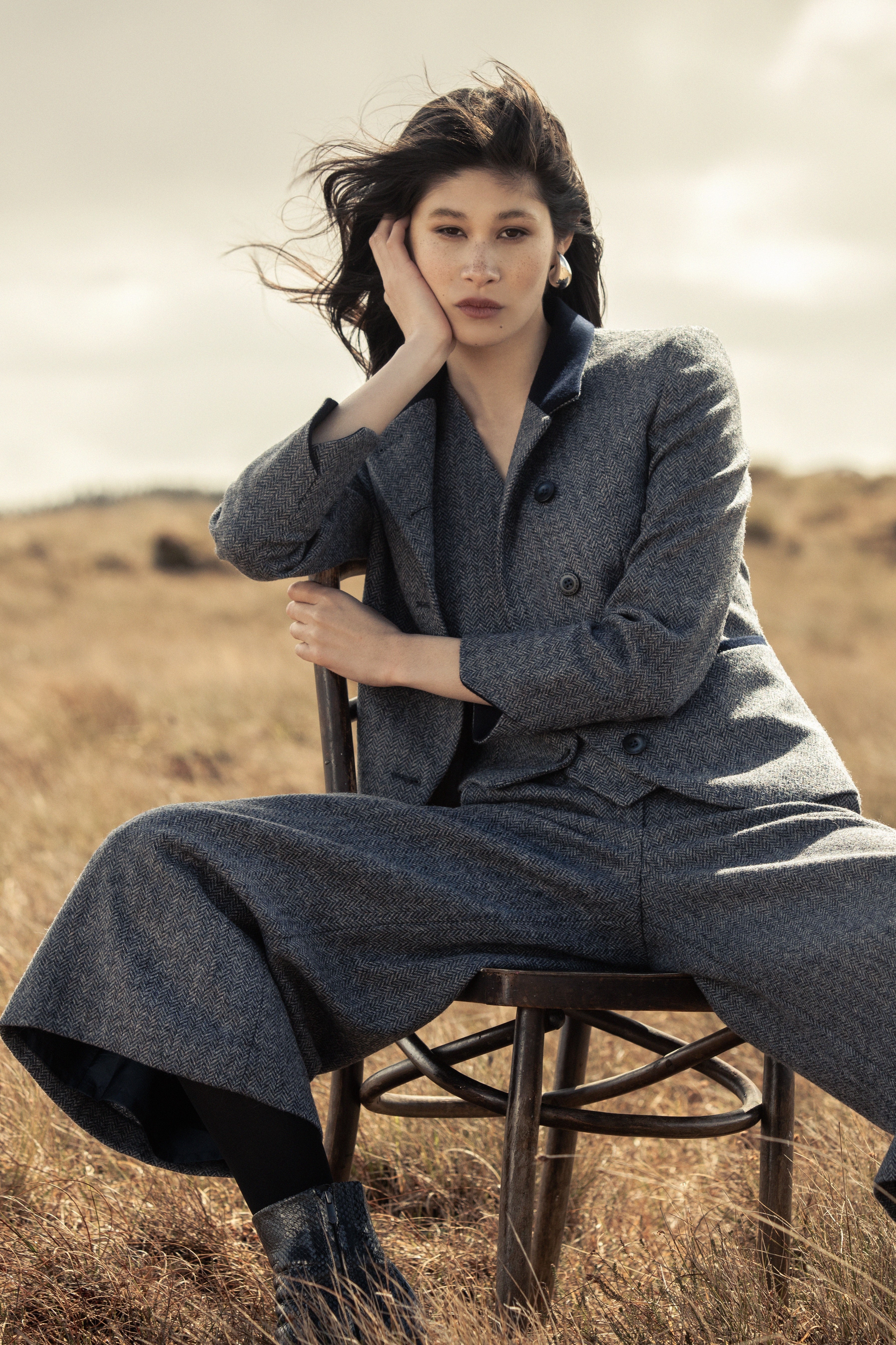 Denim Herringbone 3 Piece - Jack Murphy Ireland