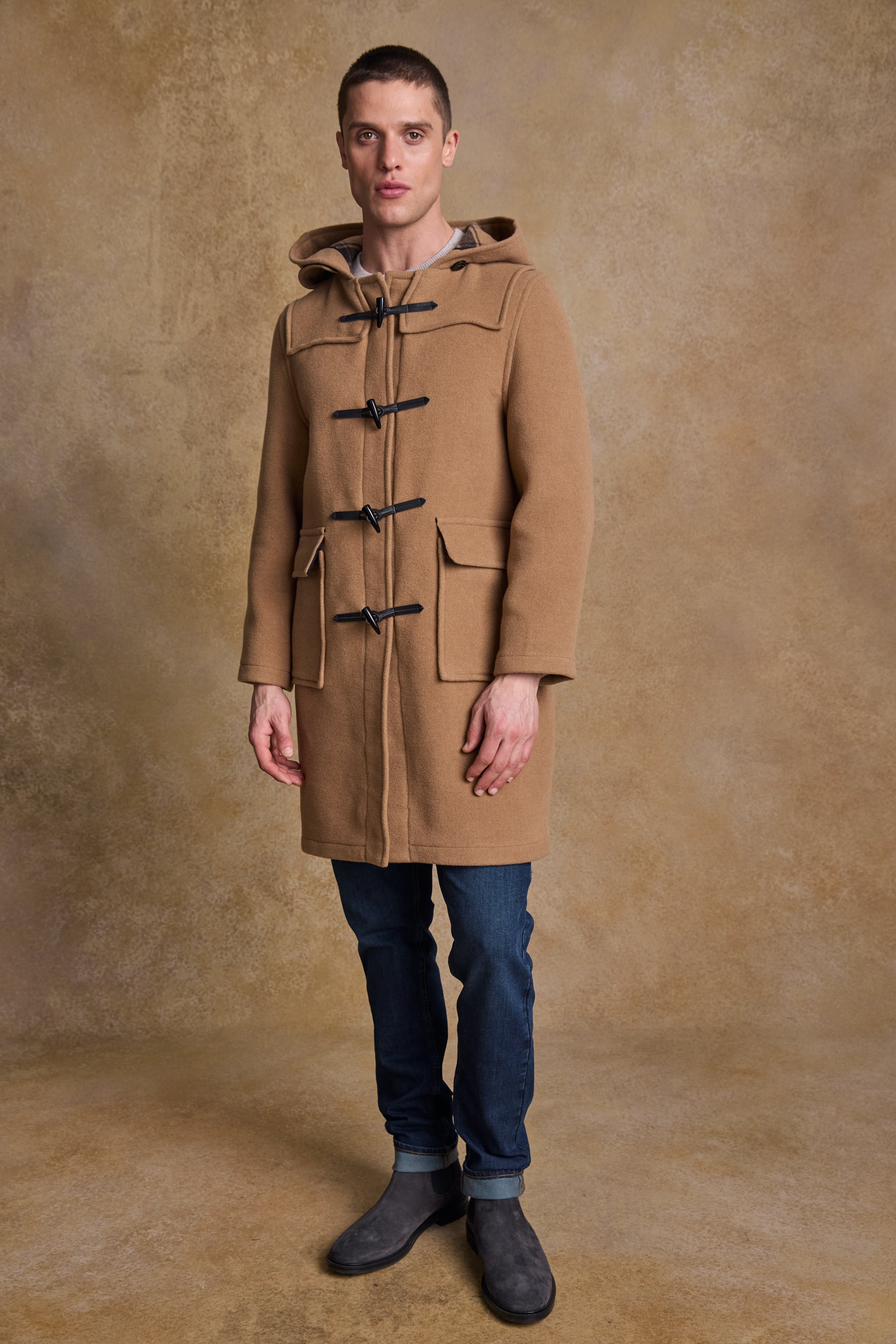 Alex Wool Duffle Coat - Camel