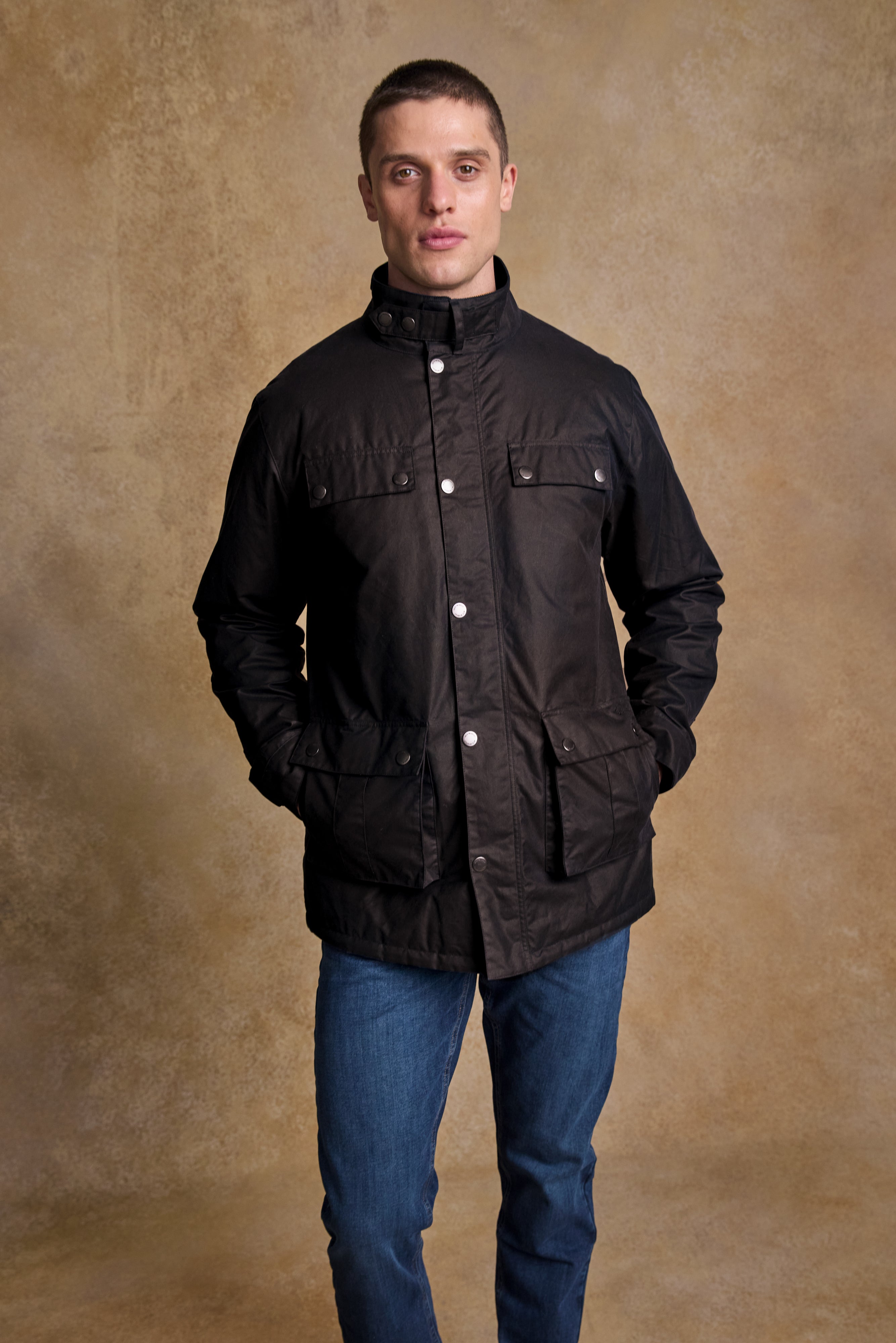 Ciaran Wax Jacket - Rustic Brown