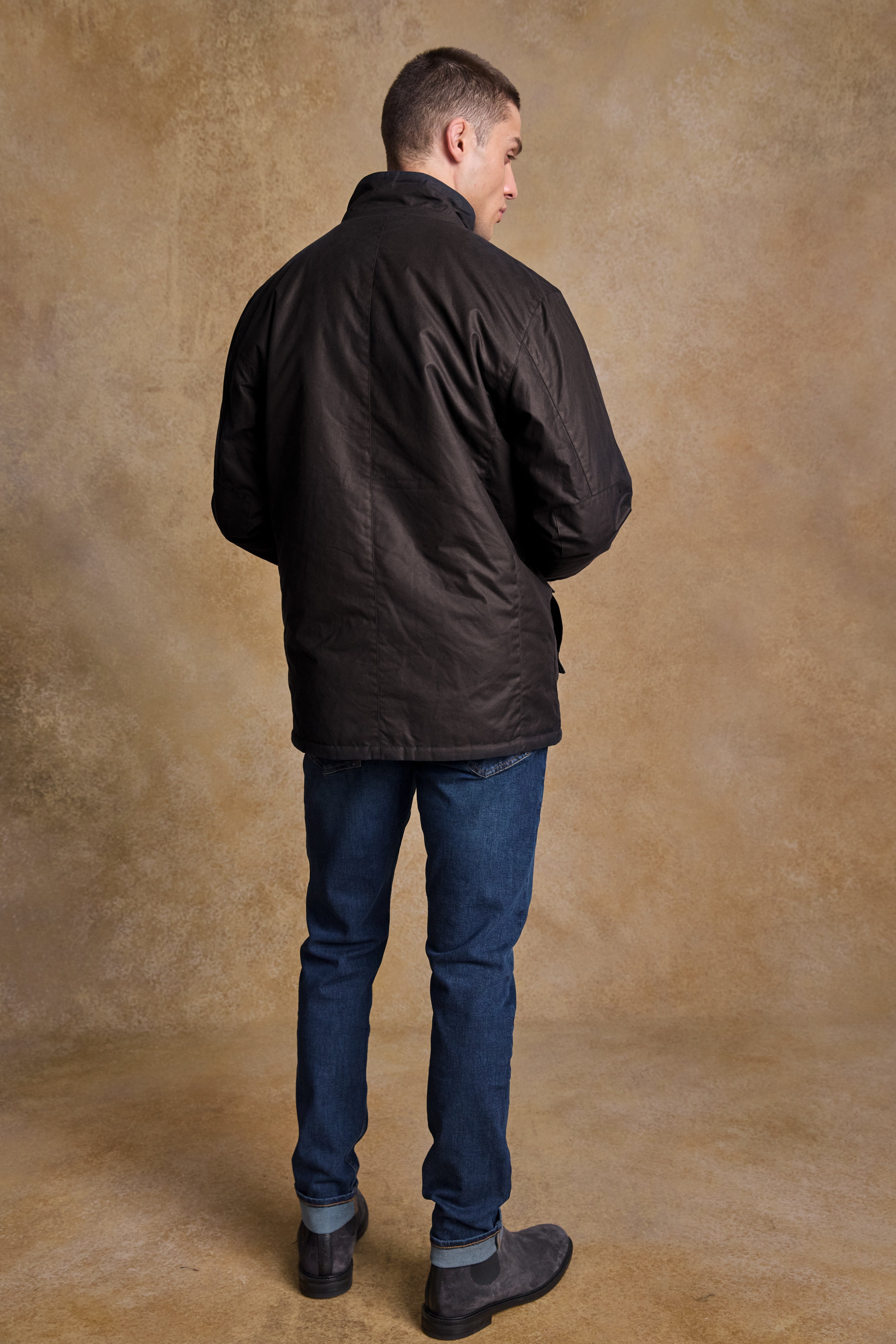 Ciaran Wax Jacket - Rustic Brown