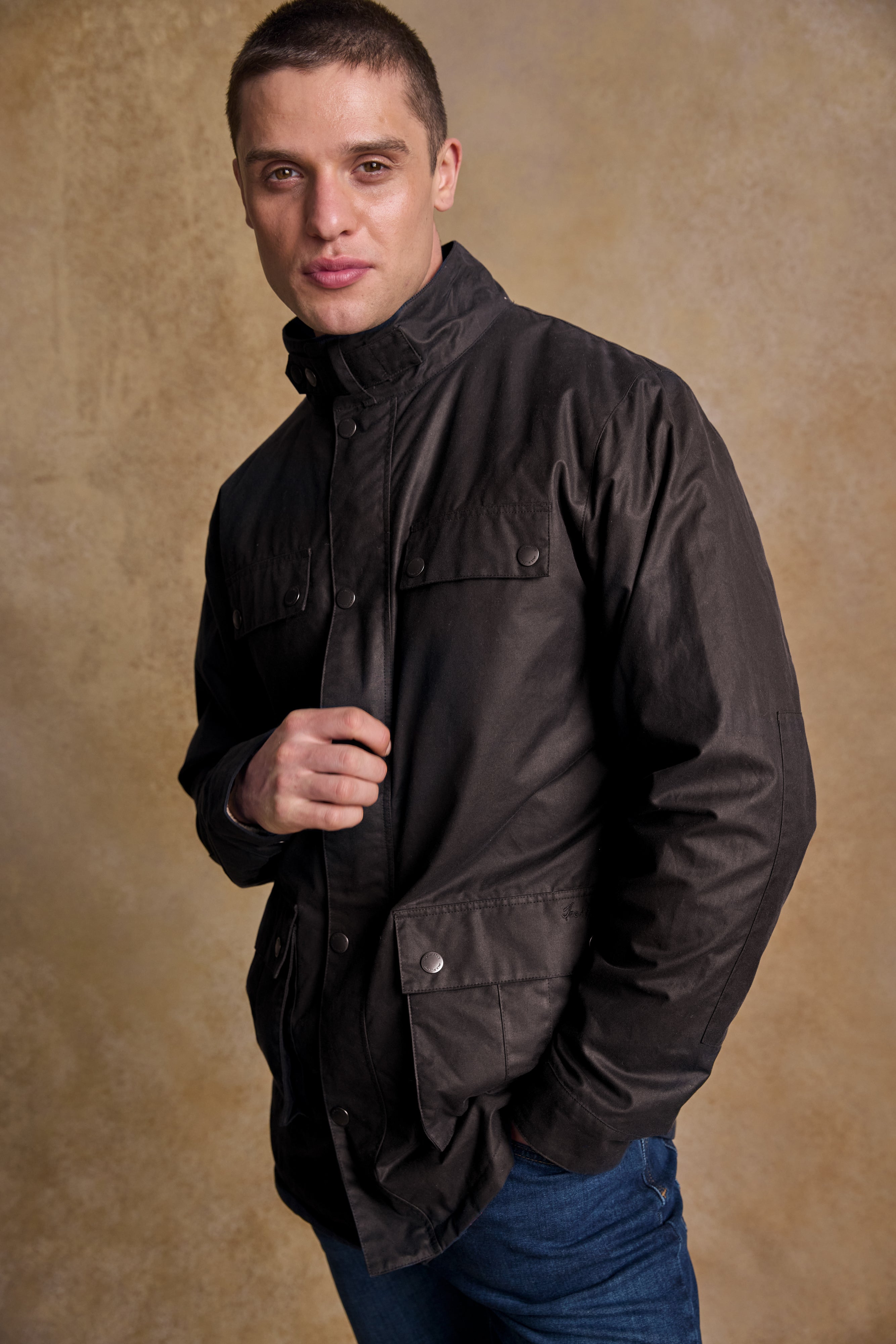 Ciaran Wax Jacket - Rustic Brown