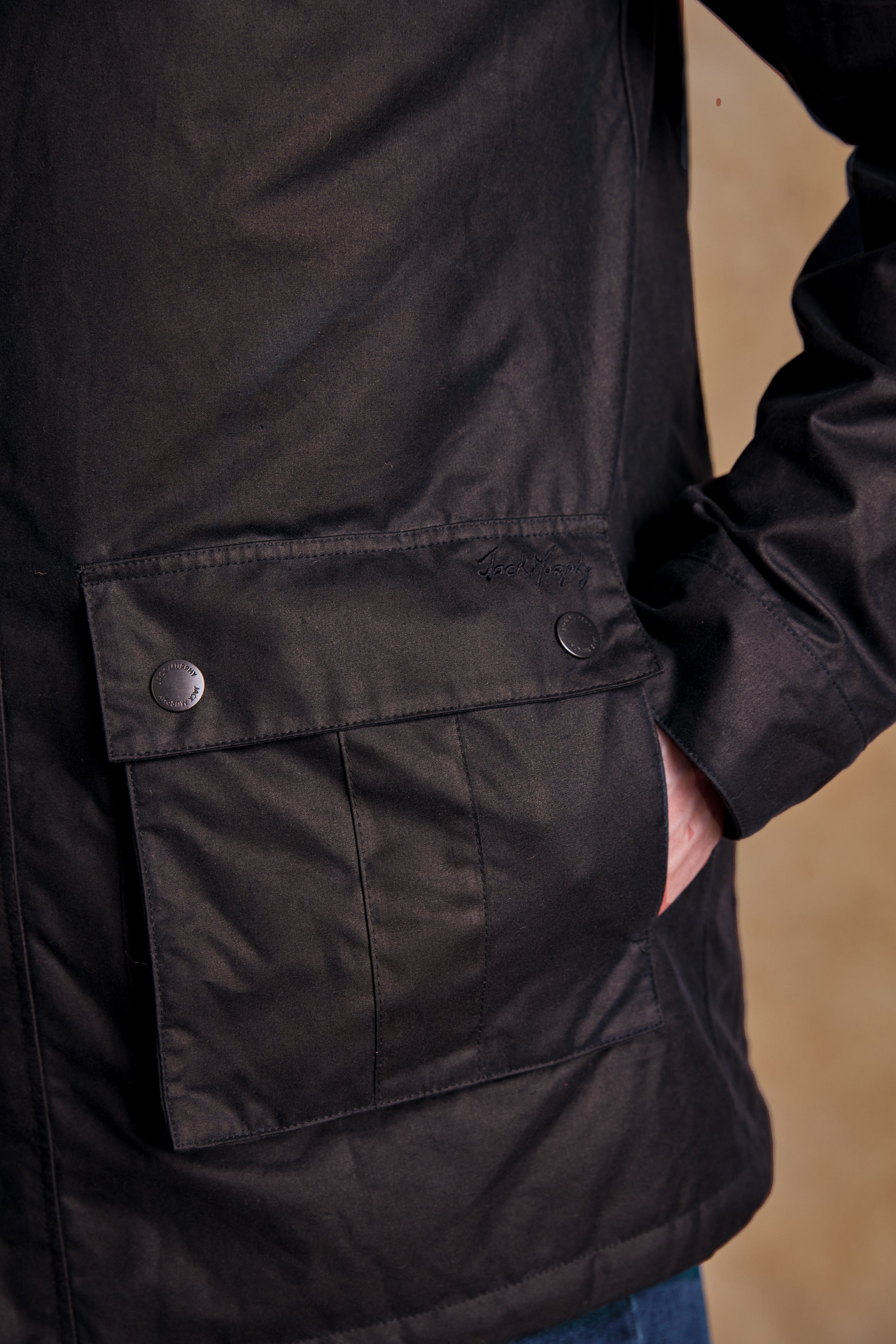 Ciaran Wax Jacket - Rustic Brown
