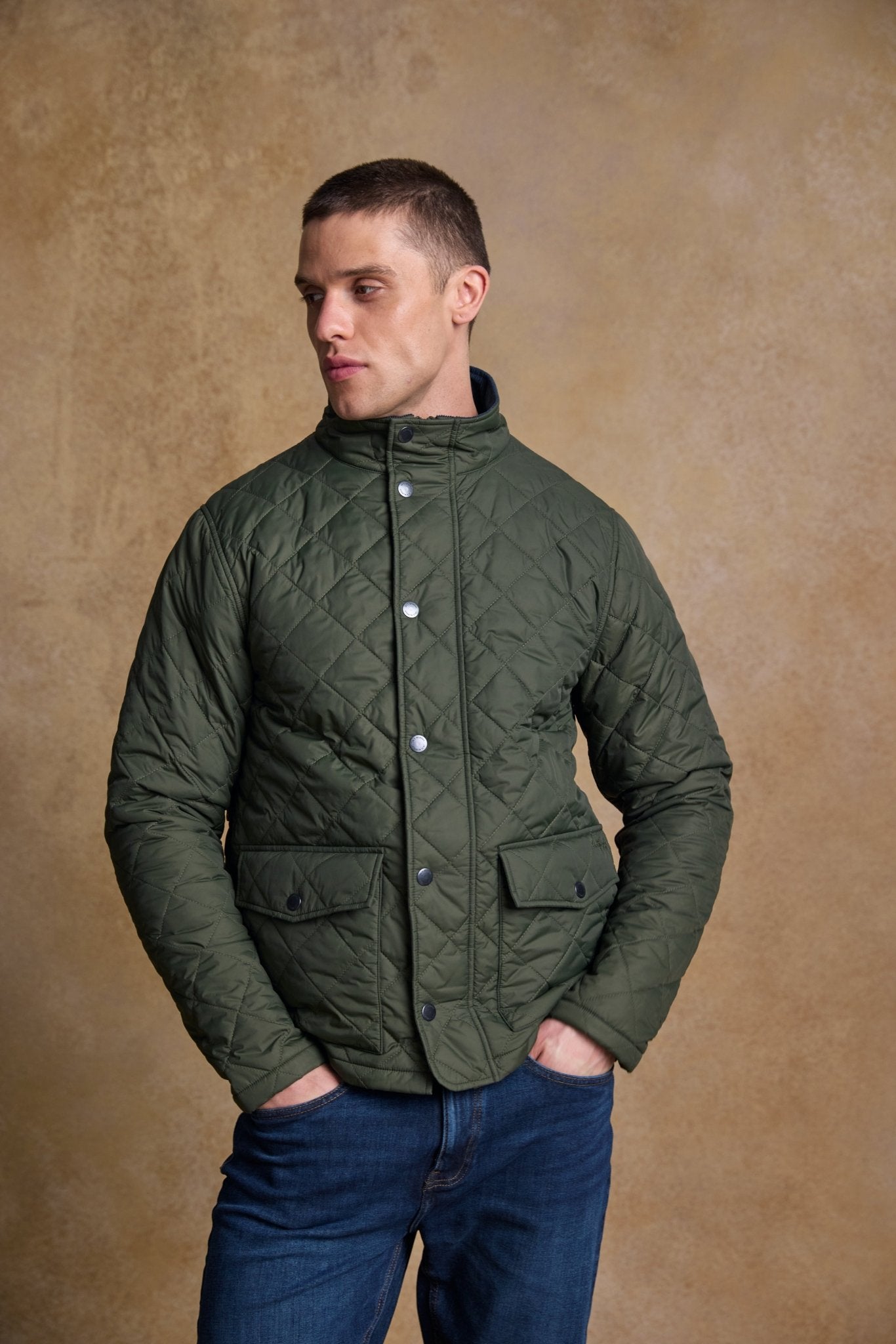 Jack Murphy Ireland - Ronan Quilted Jacket - Olive - Quilts & Gilets