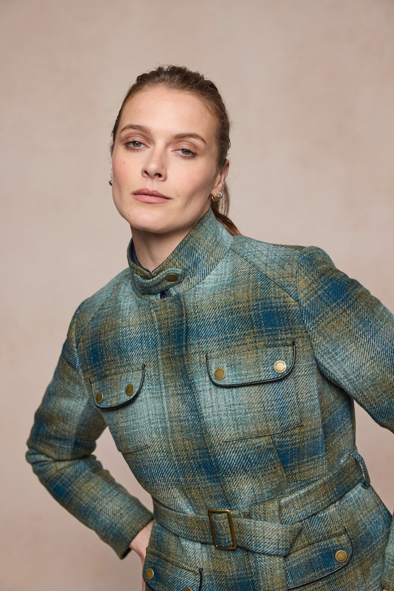 Maeve Tweed Jacket - Ocean Check