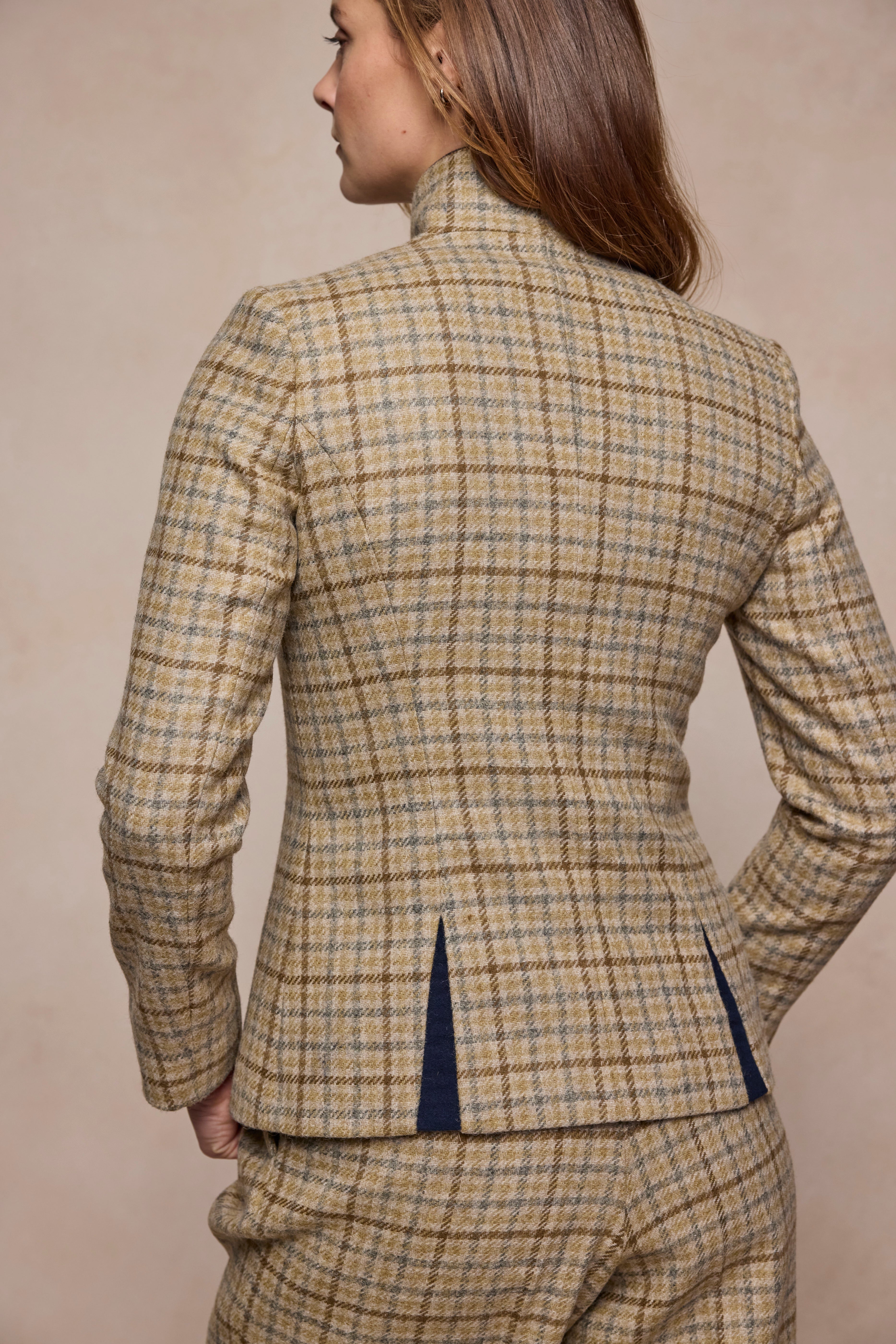 Veste Nicole Tweed - Carreaux Caramel