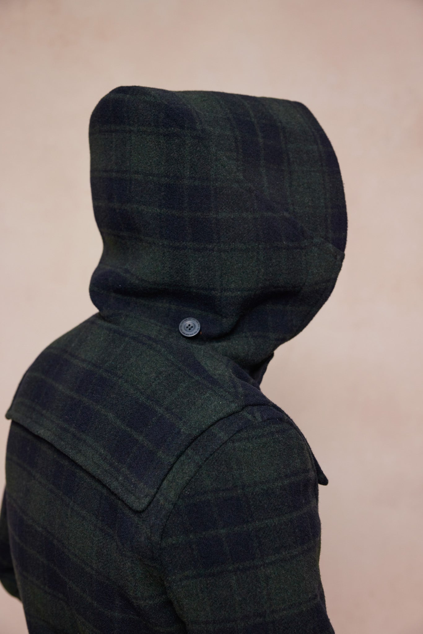 Alex Wool Duffle Coat - Green Tarten