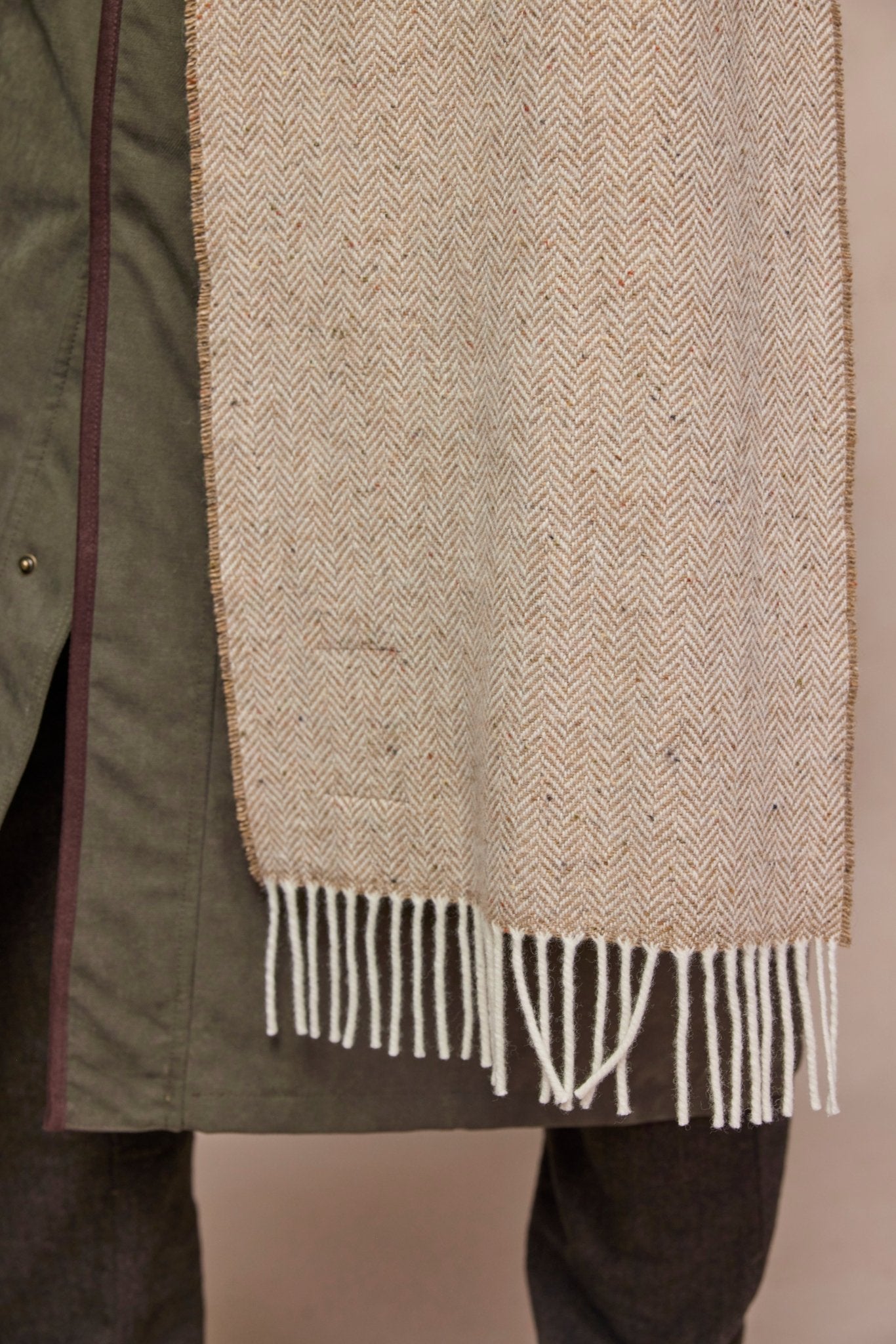 Jack Murphy Clothing - Billy Wool Scarf - Sandstone - Accessories
